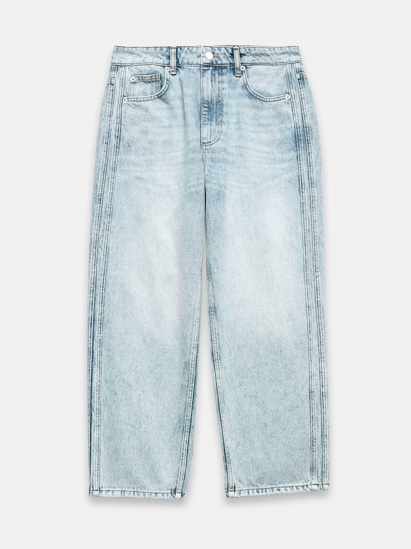 Image 6 of 6 of Mint Velvet Light Indigo Relaxed Tapered Jeans - Blue