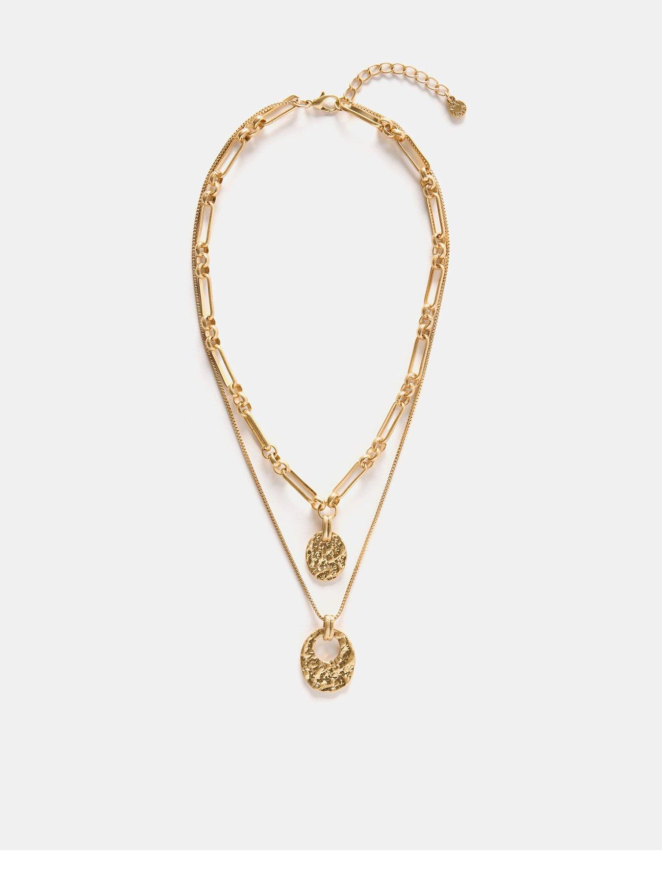 undefined Gold Tone Layered Necklace - Gold