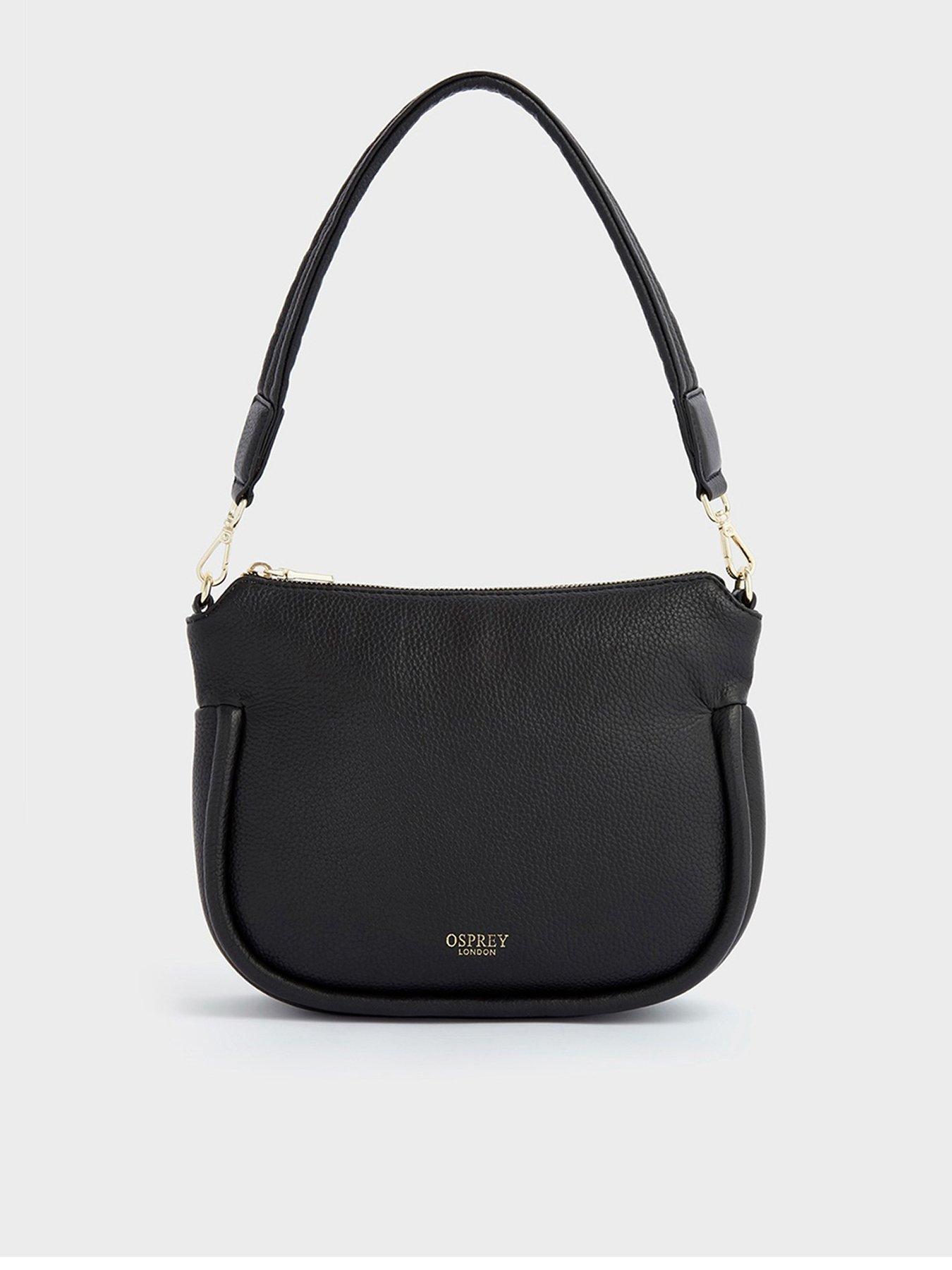 Image 1 of 5 of Osprey London The Hendrix Shoulder Bag - Black