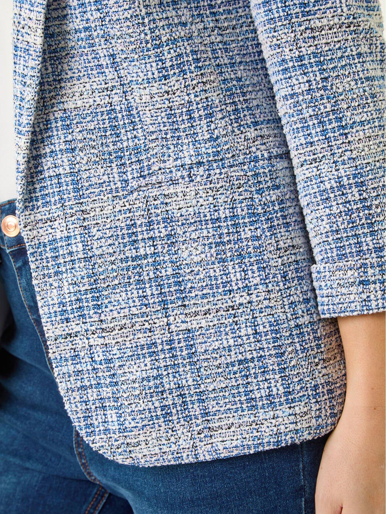 Image 5 of 5 of Roman Petite Revere Collar Jacket - Blue