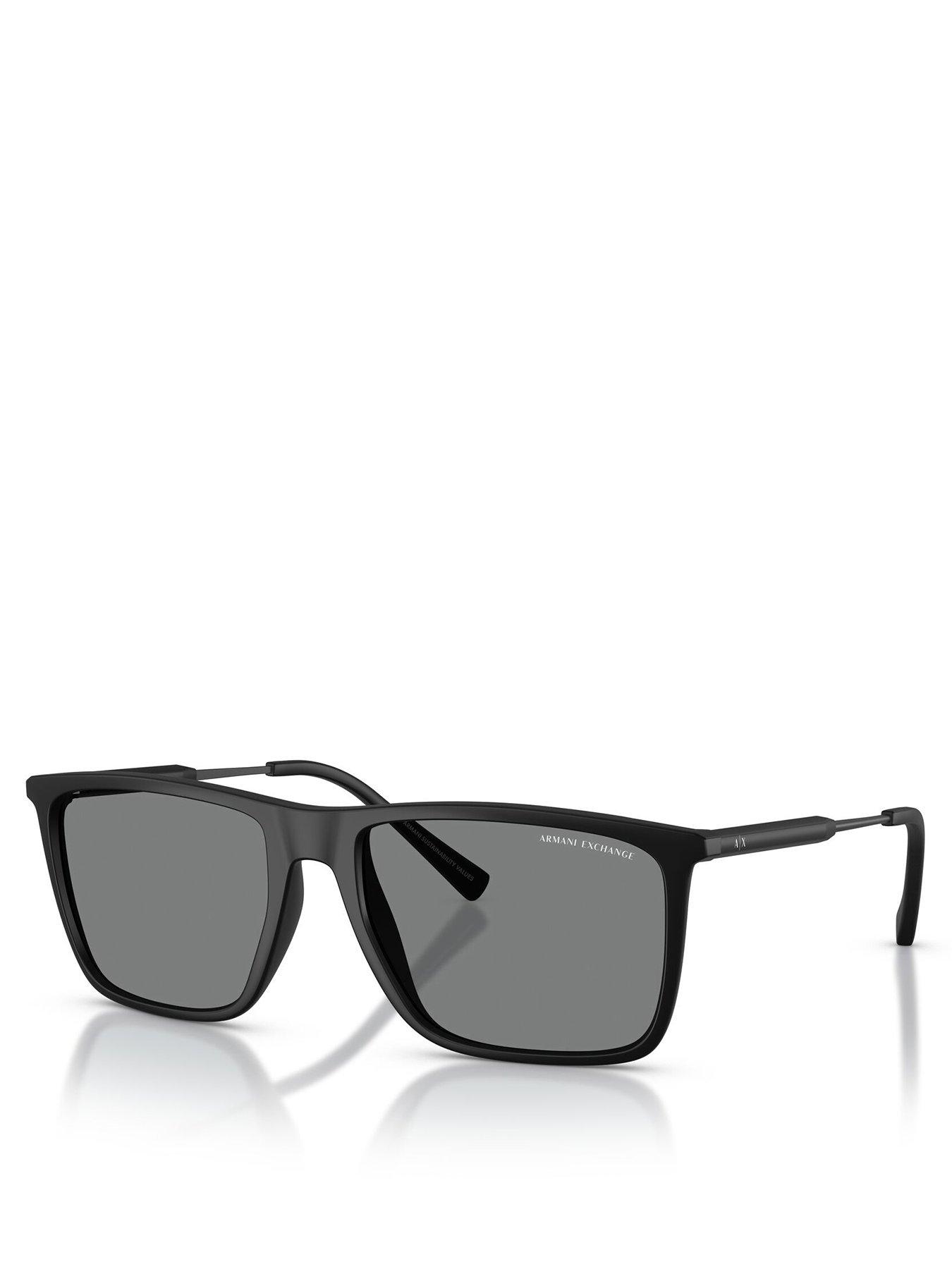 undefined 0Ax4160S Square Sunglasses- Black
