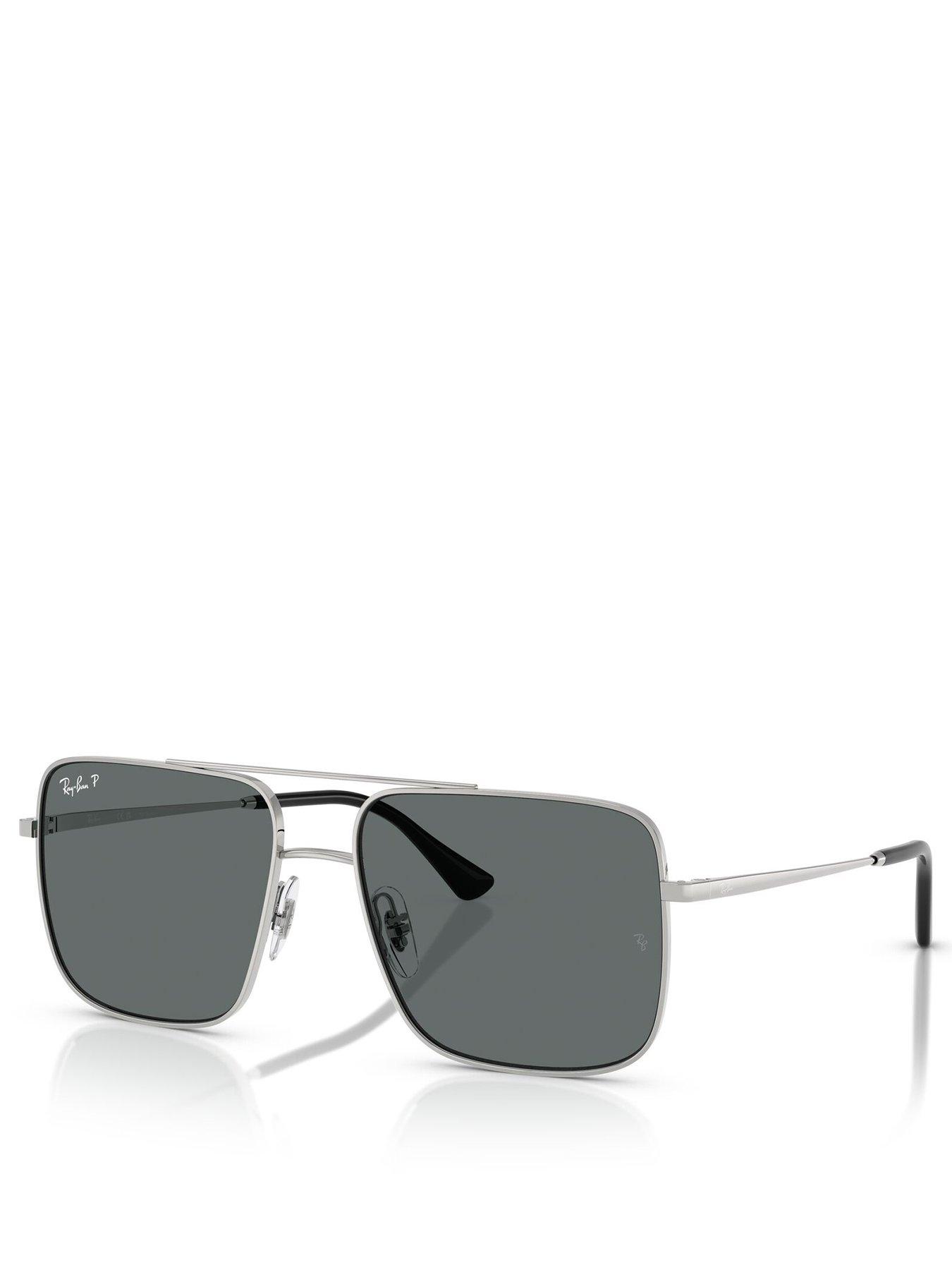 Ray-Ban Ray Ban 0Rb3758 Square Sunglasses- Black