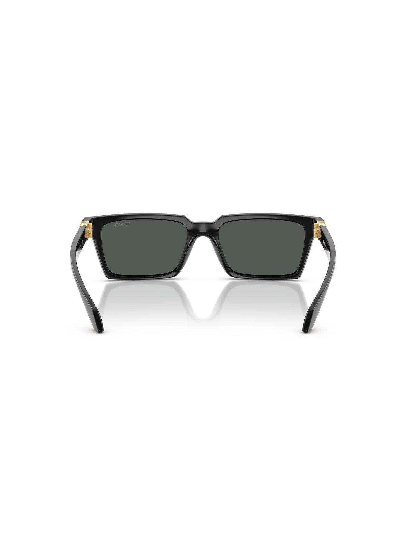 Image 4 of 4 of VERSACE 0Ve4490U Rectangle Sunglasses- Black
