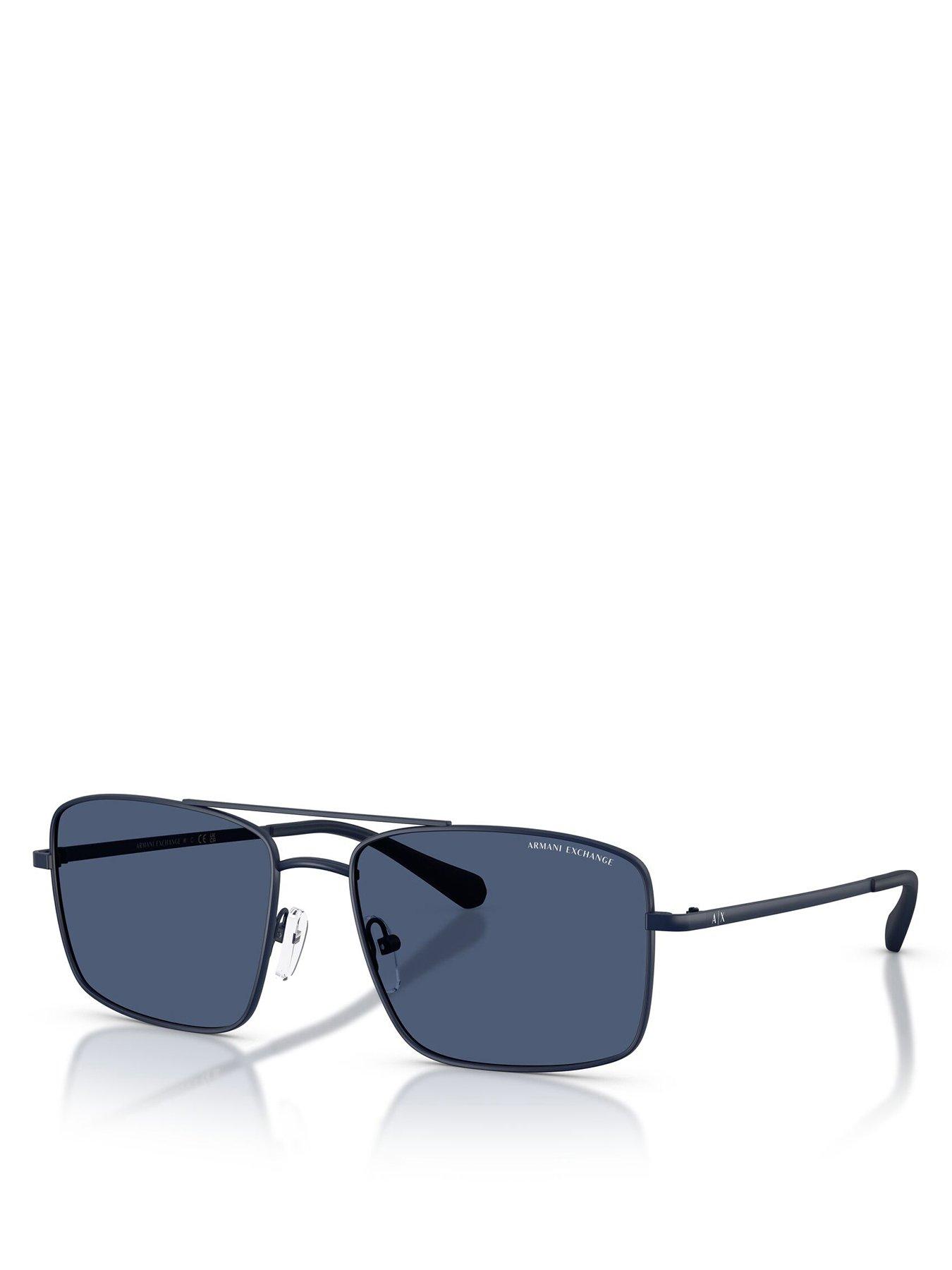 Image of Armani Exchange 0ax2054s Navigator Sunglasses-blue