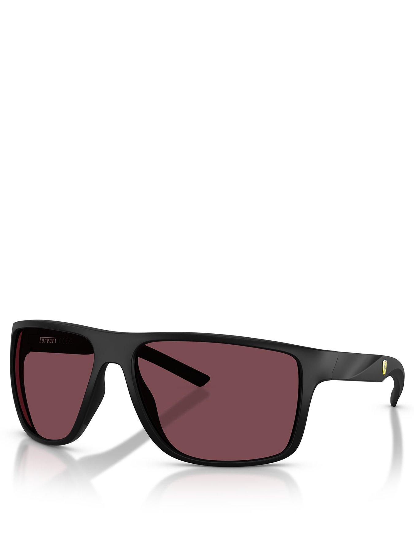 Image 1 of 4 of Scuderia Ferrari Ferrari Scuderia 0Fz6015U Rectangle Sunglasses- Black