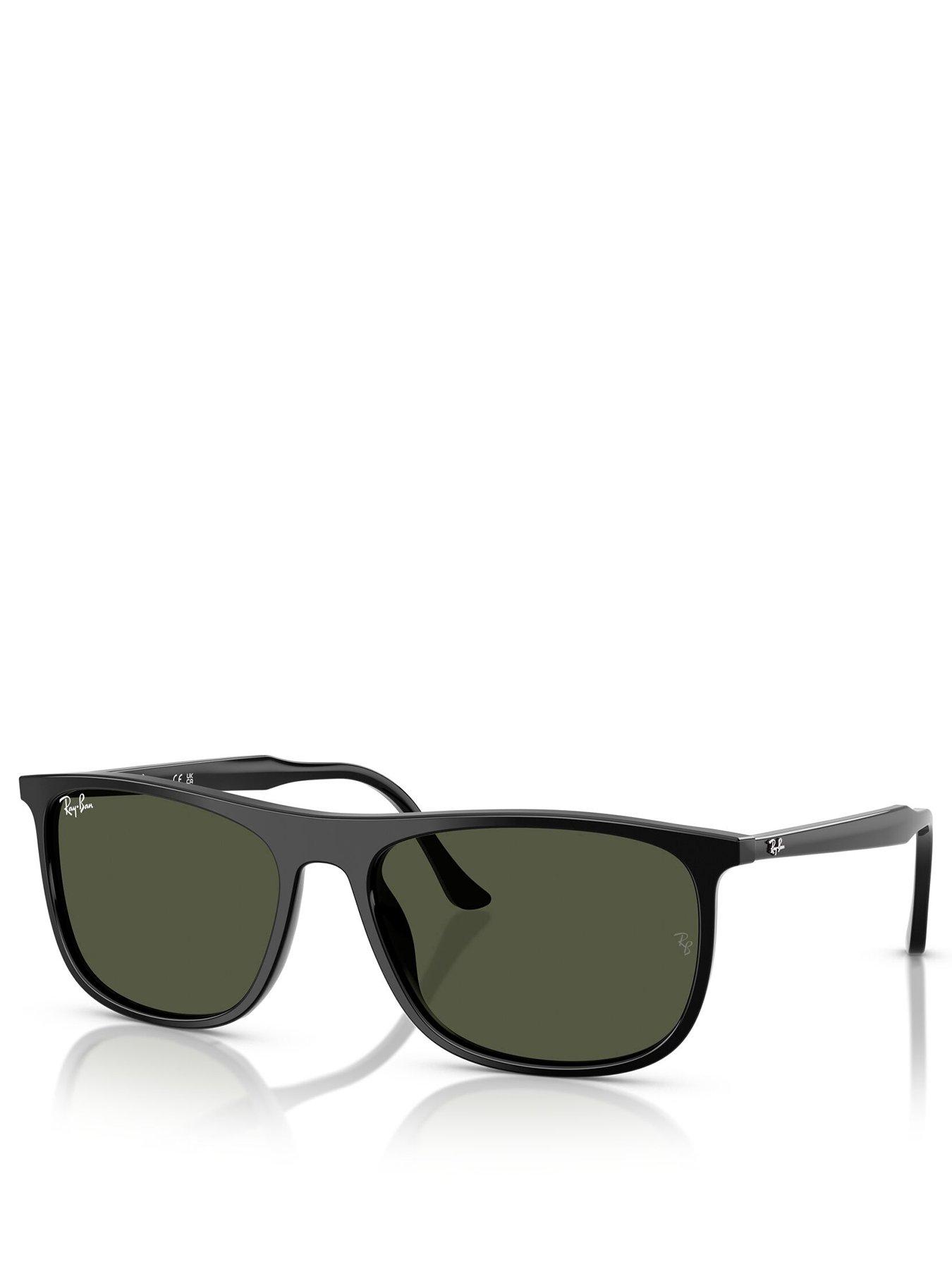 Image 1 of 4 of Ray-Ban Ray Ban 0Rb2216 Square Sunglasses- Black