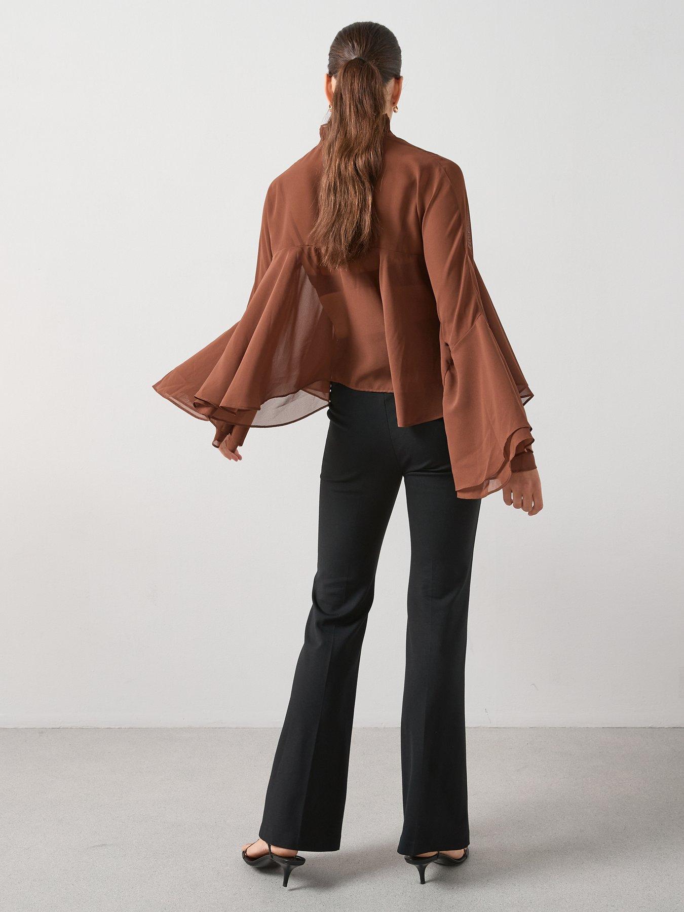 The Very Collection Cape Blouse - Brown | Very