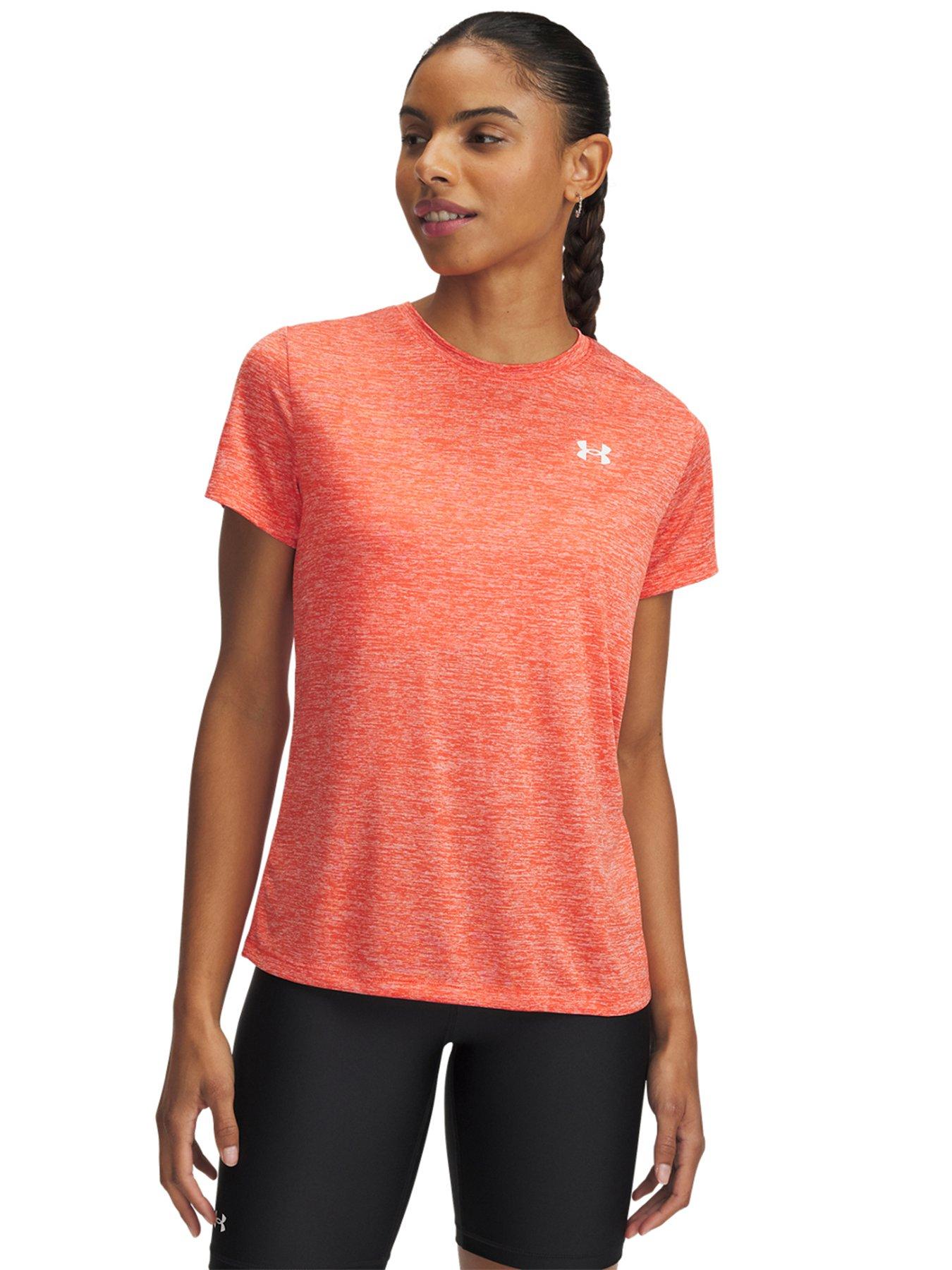 undefined Women's Training Tech Short Sleeve - Orange