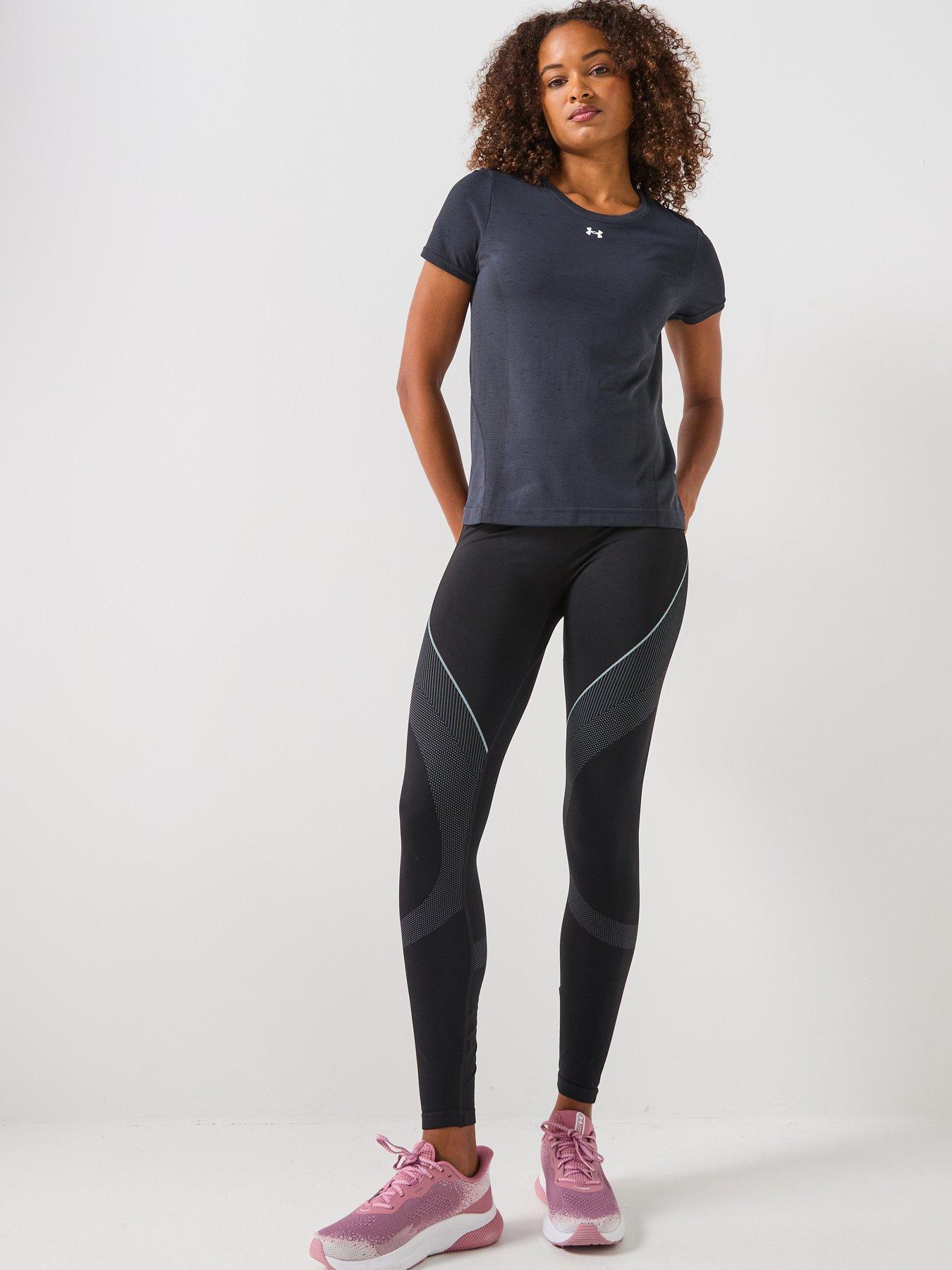 Image 3 of 6 of UNDER ARMOUR Women's Training Vanish Seamless Loose Short Sleeve T-Shirt - Black