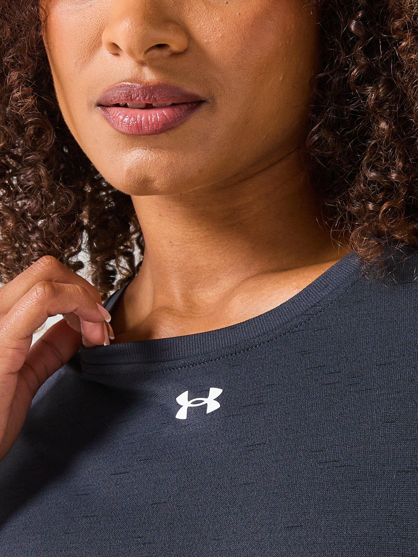 Image 4 of 6 of UNDER ARMOUR Women's Training Vanish Seamless Loose Short Sleeve T-Shirt - Black