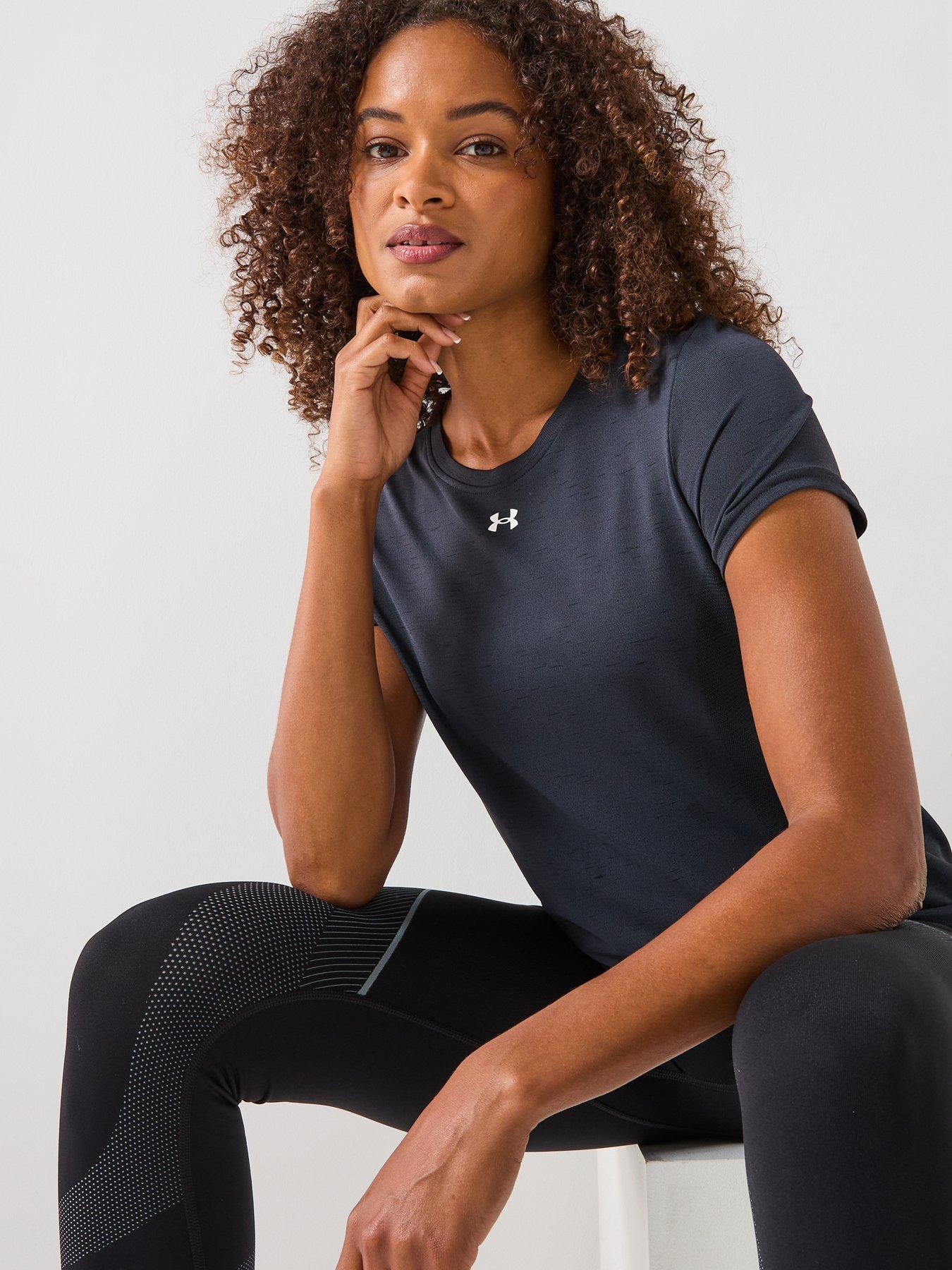 Image 6 of 6 of UNDER ARMOUR Women's Training Vanish Seamless Loose Short Sleeve T-Shirt - Black