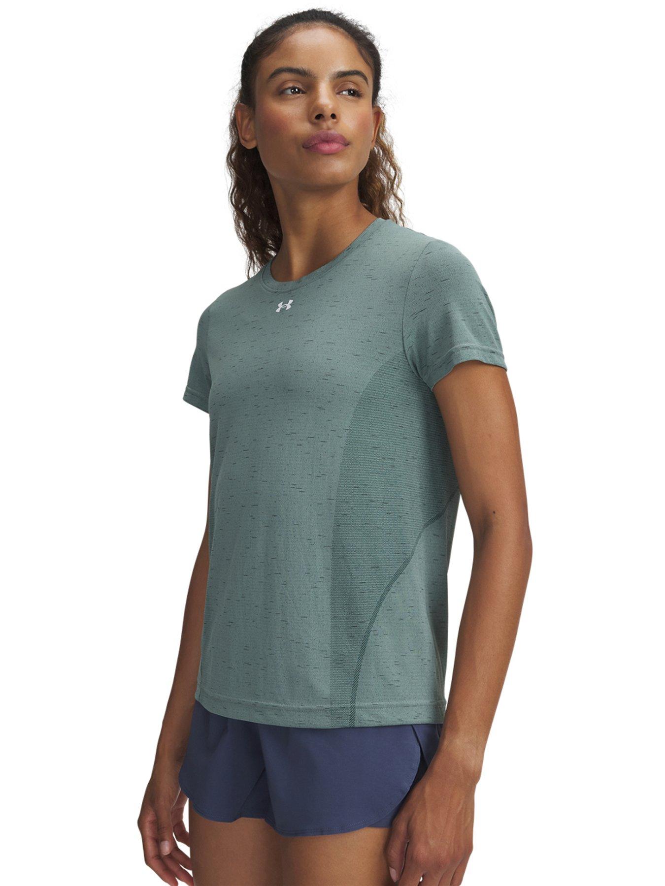undefined Women's Training Vanish Seamless Loose Short Sleeve T-Shirt - Green