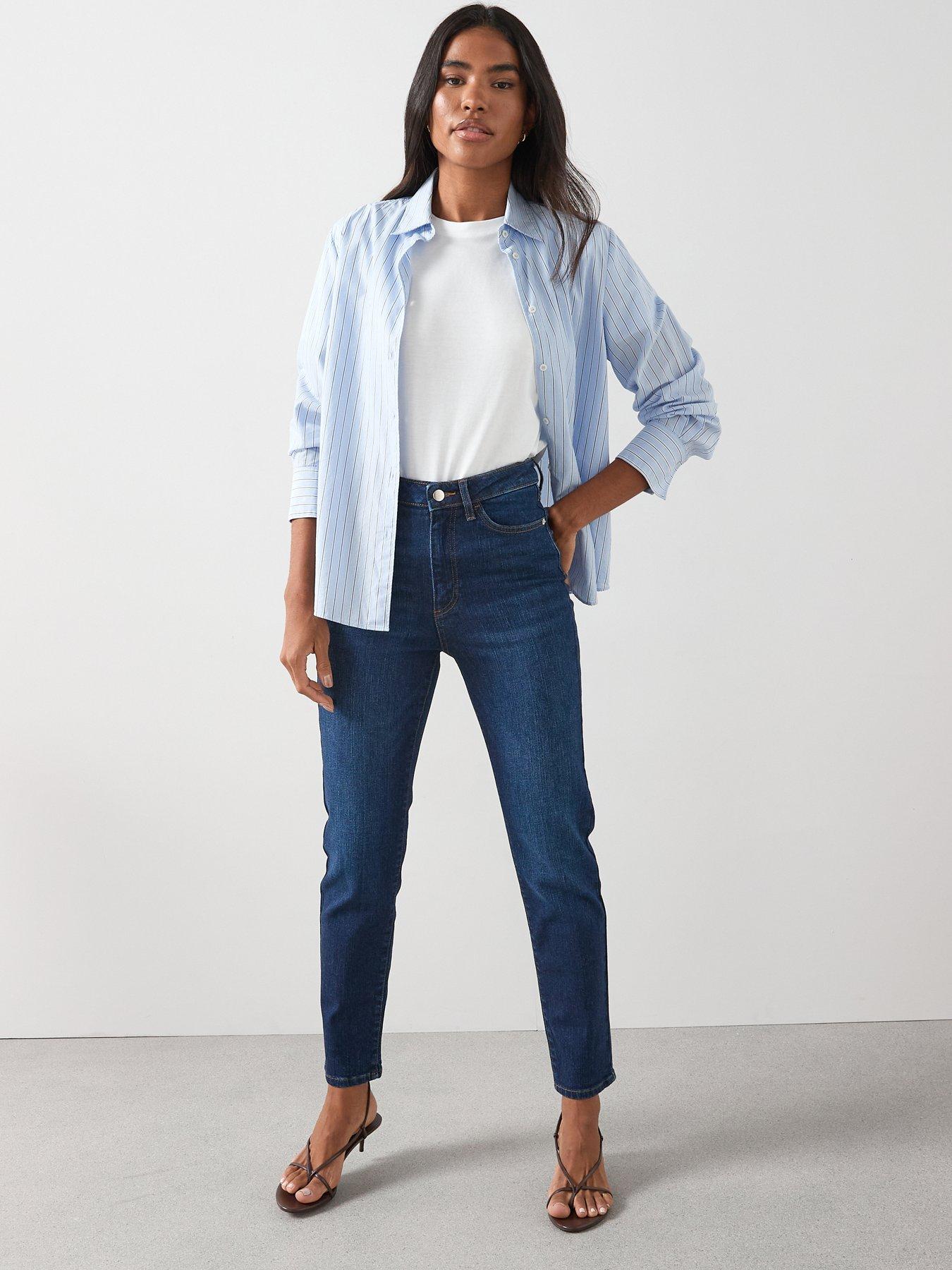 The Very Collection High Waist Slim Stretch Jeans - Dark Wash | Very