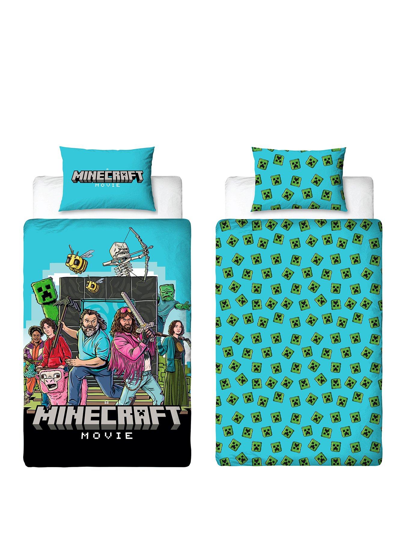 Image 2 of 5 of Minecraft Movie Squad Single Duvet Cover Set