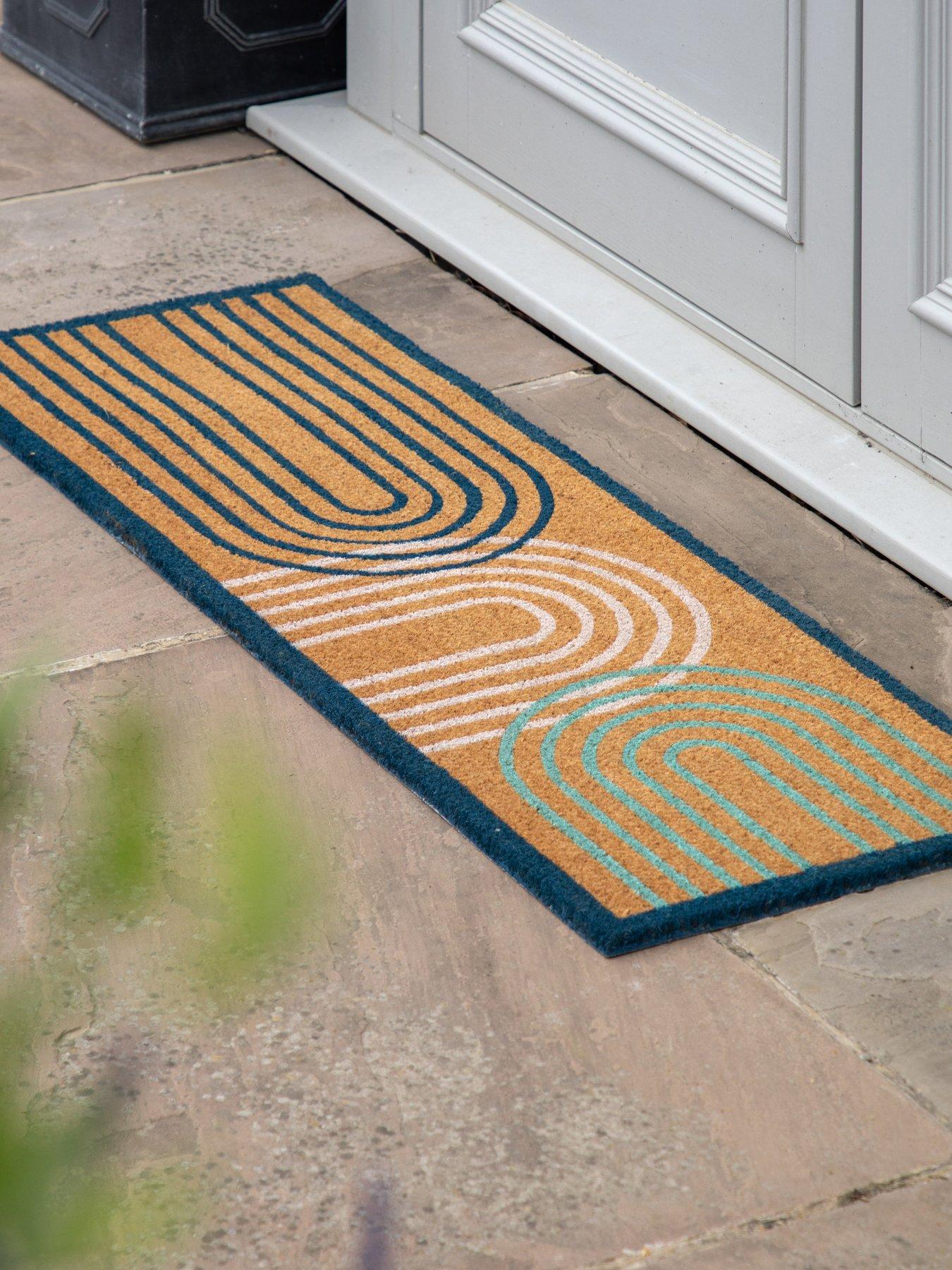 Gallery Direct Ikat Arch Double Doormat 400x1200mm - Multi