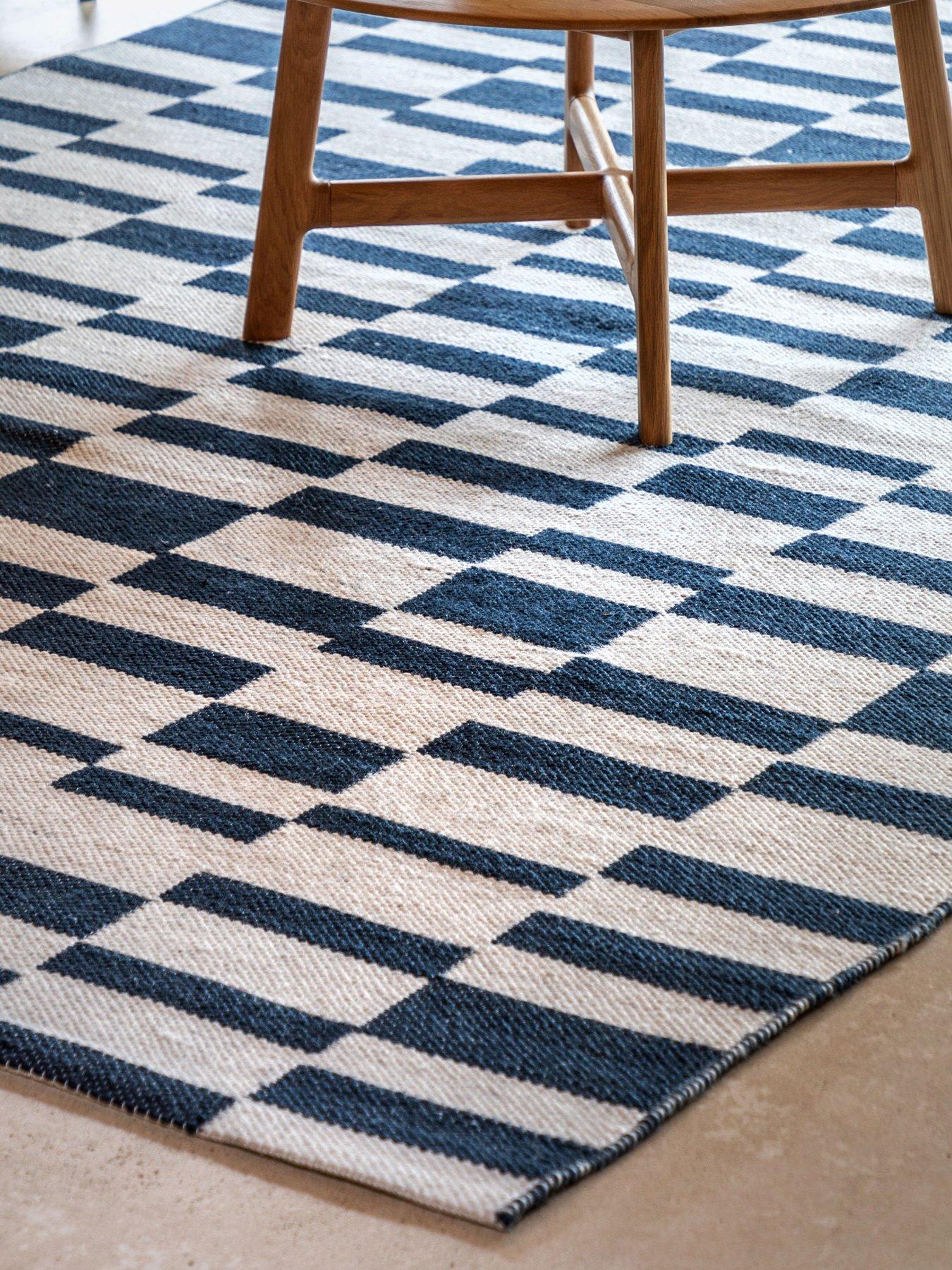 undefined Kingston Jacquard Rug Blue 1600x2300mm