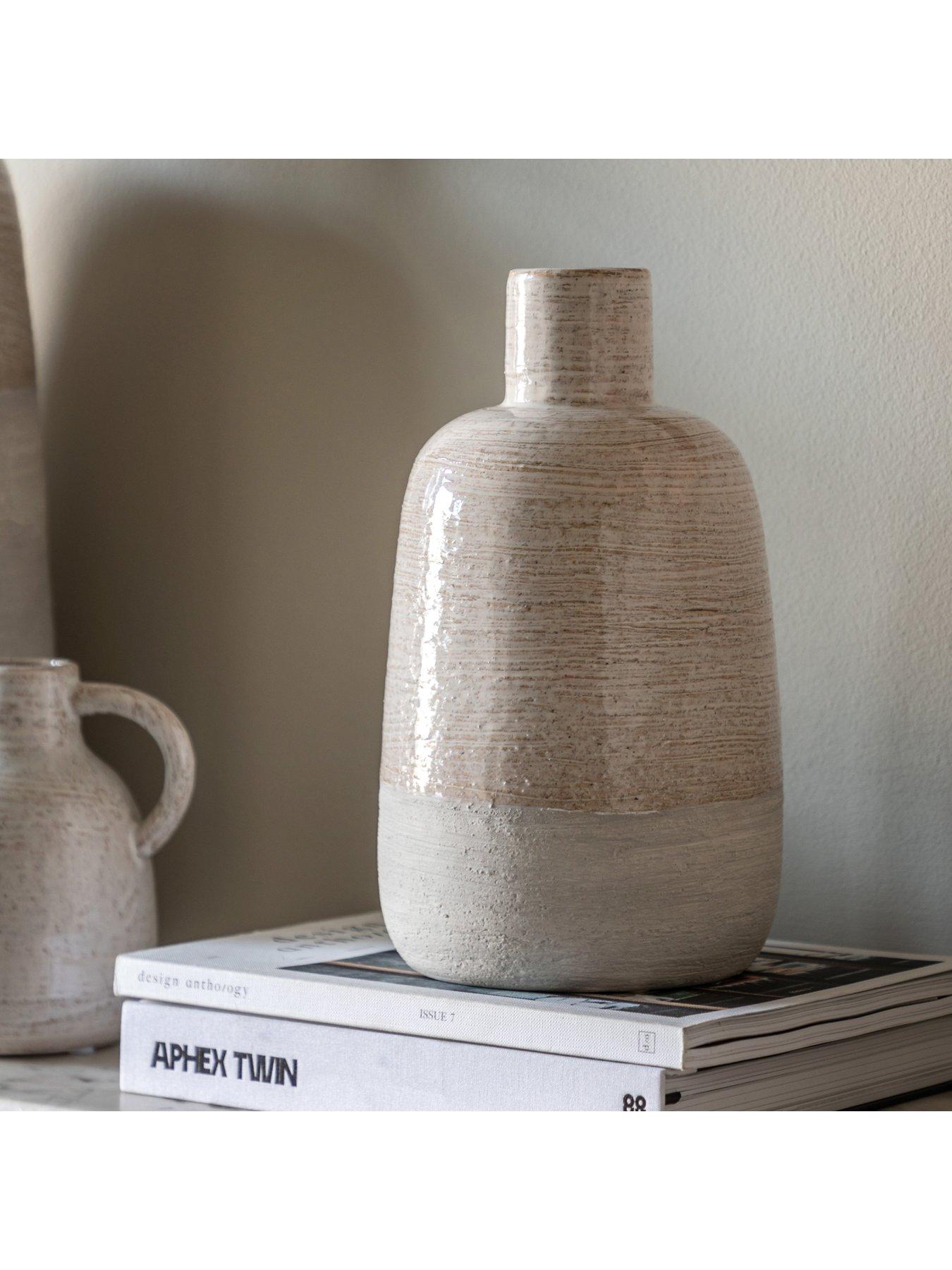Product photograph of Gallery Mobi Ceramic Wide Bottle Vase from very.co.uk
