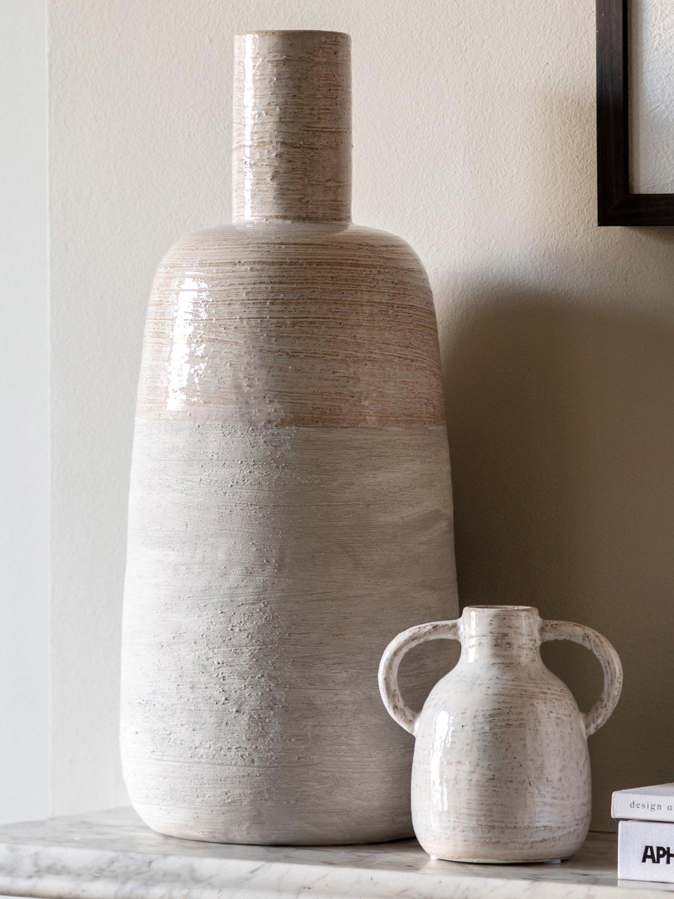 Product photograph of Gallery Mobi Ceramic Bottle Vase from very.co.uk