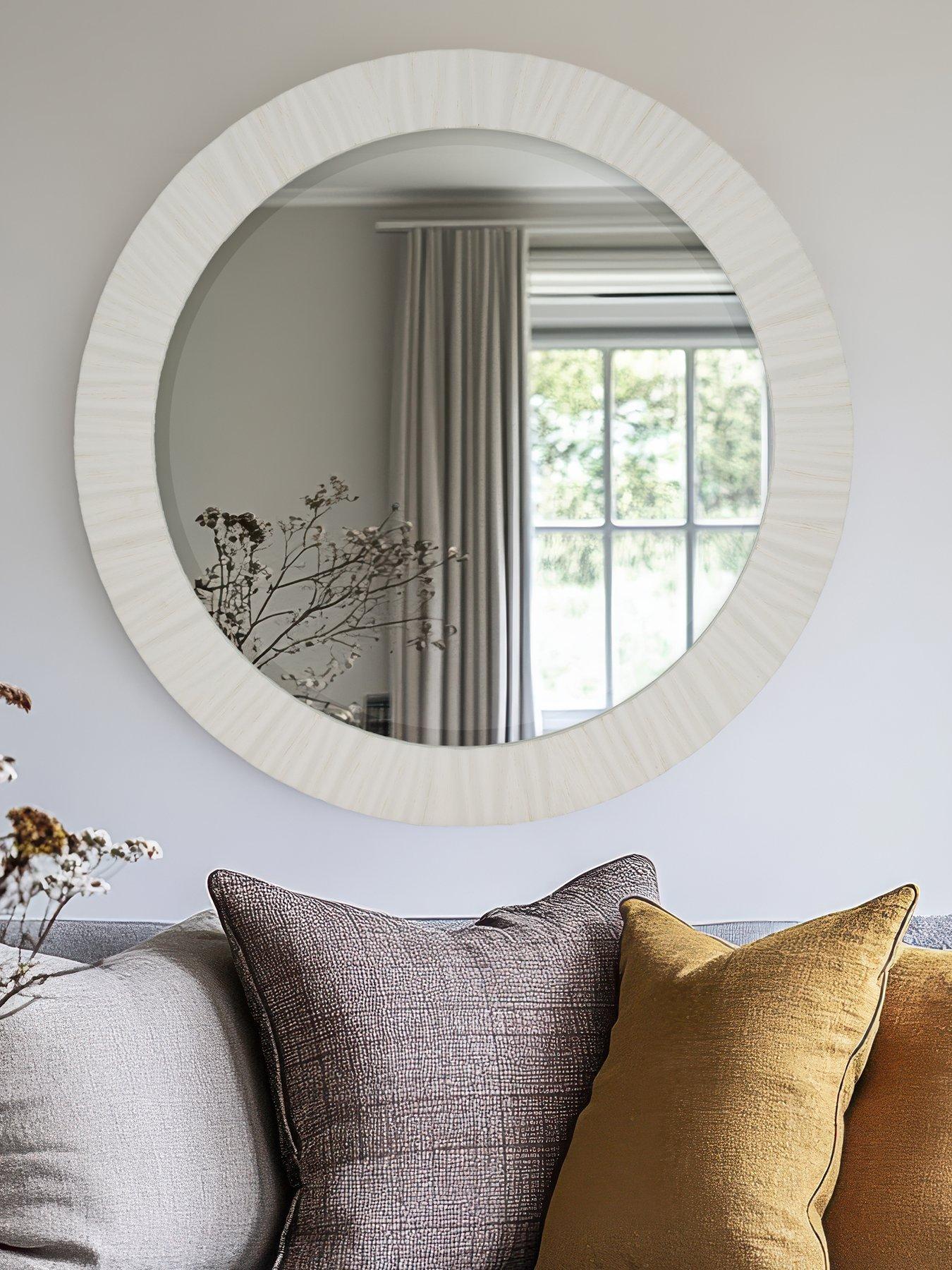 undefined Durham Mirror Off White