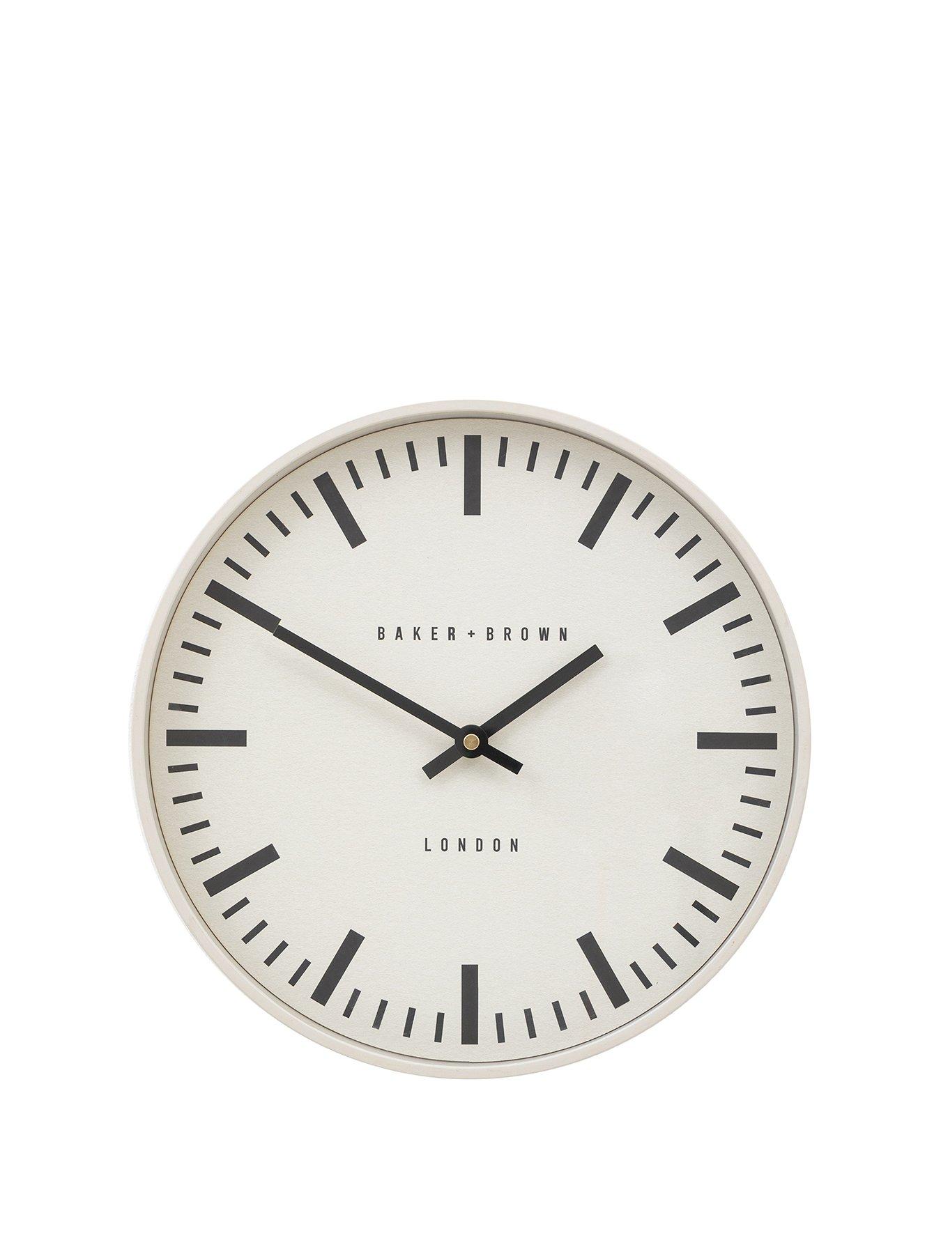 Product photograph of Gallery Claremont Clock In Putty from very.co.uk