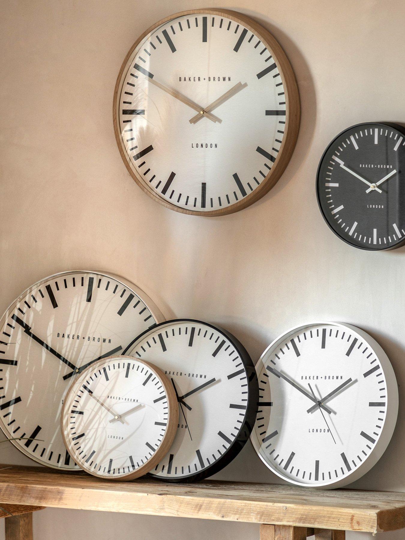 Product photograph of Gallery Claremont Clock In Black from very.co.uk