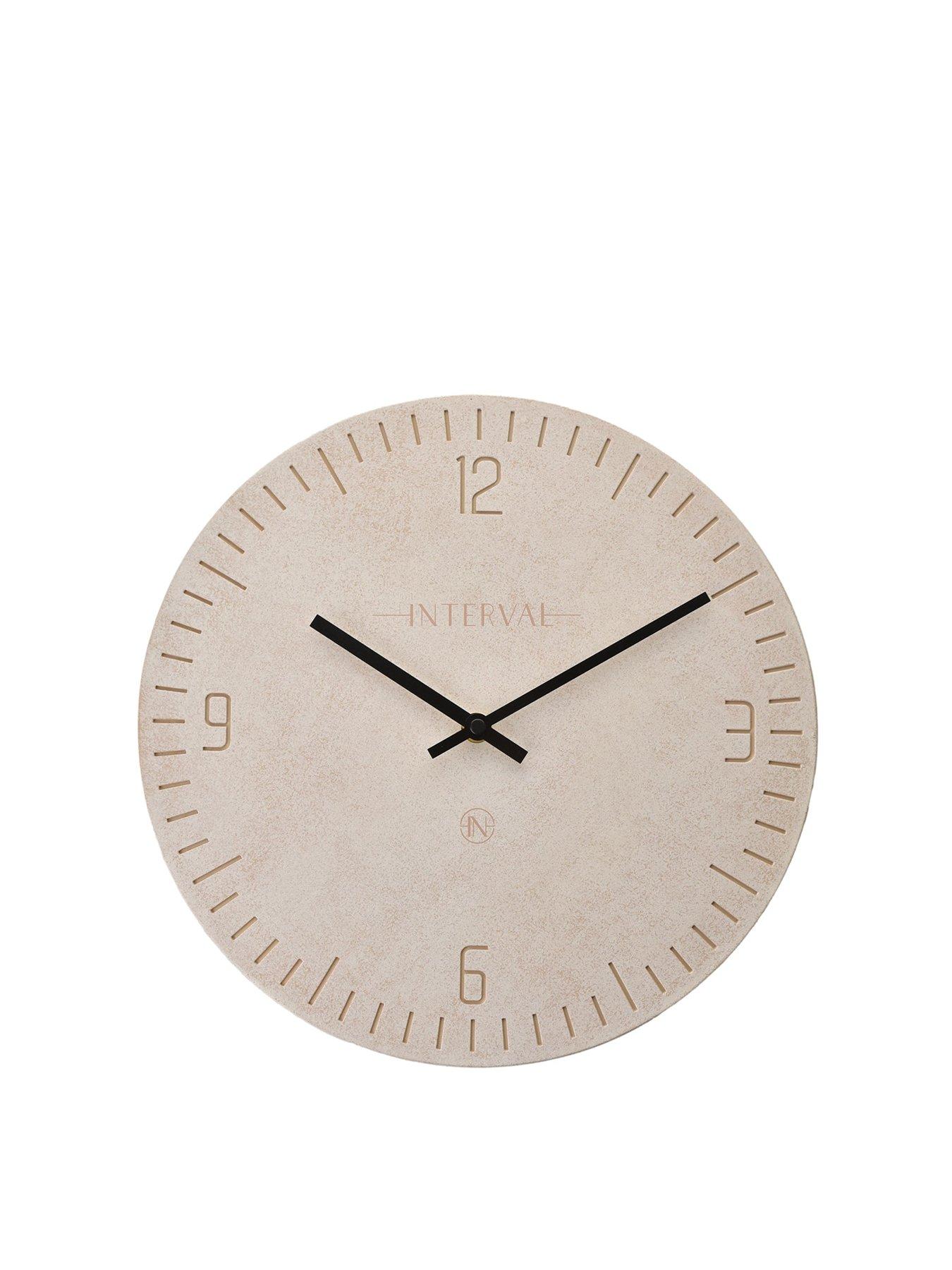 Image 2 of 2 of Interval Resin Wall Clock - Stone