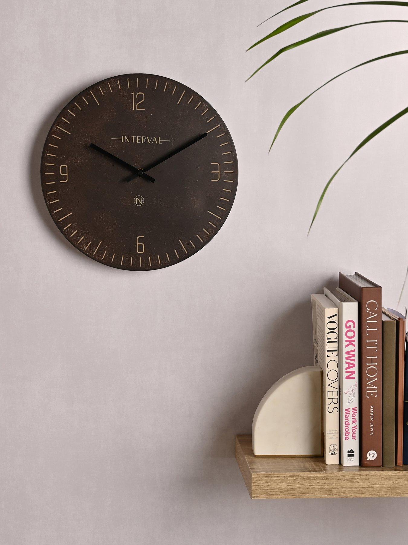 undefined Resin Wall Clock - Umber