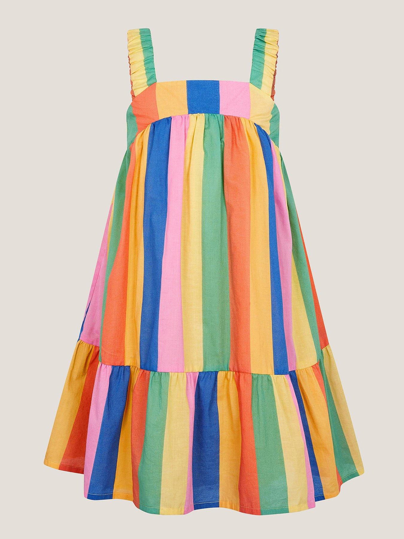undefined Girls Stripe Dress - Multi