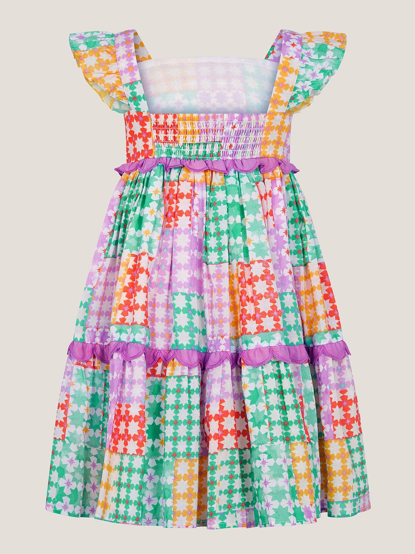 Image 2 of 3 of Monsoon Girls Star Dress - Multi