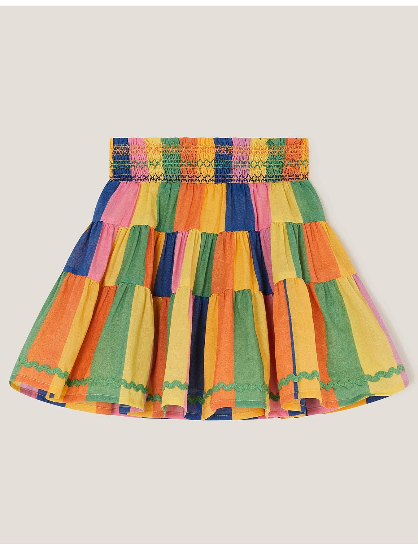 undefined Girls Stripe Skirt - Multi