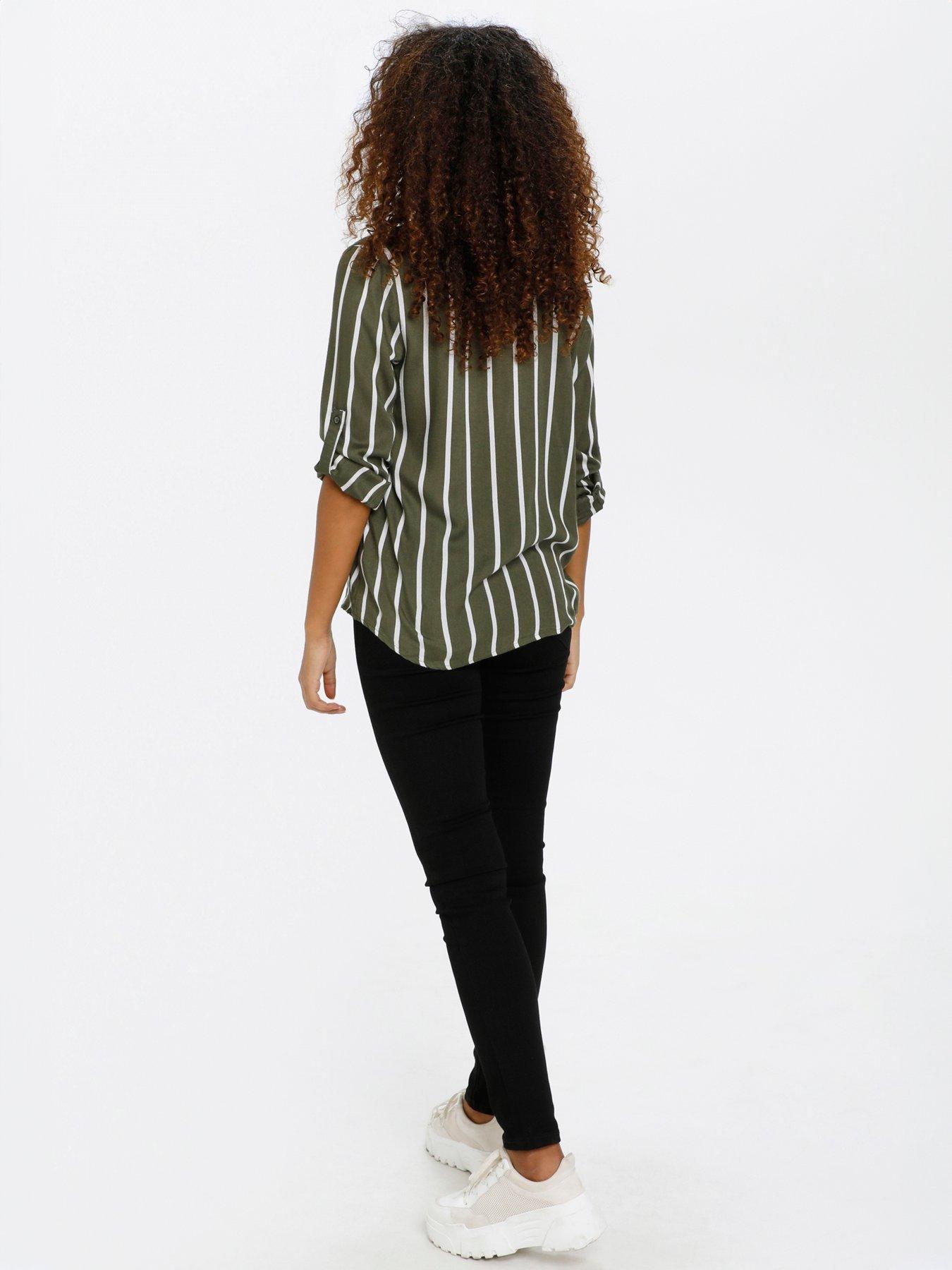 Image 2 of 6 of Kaffe Stridy Blouse - Green