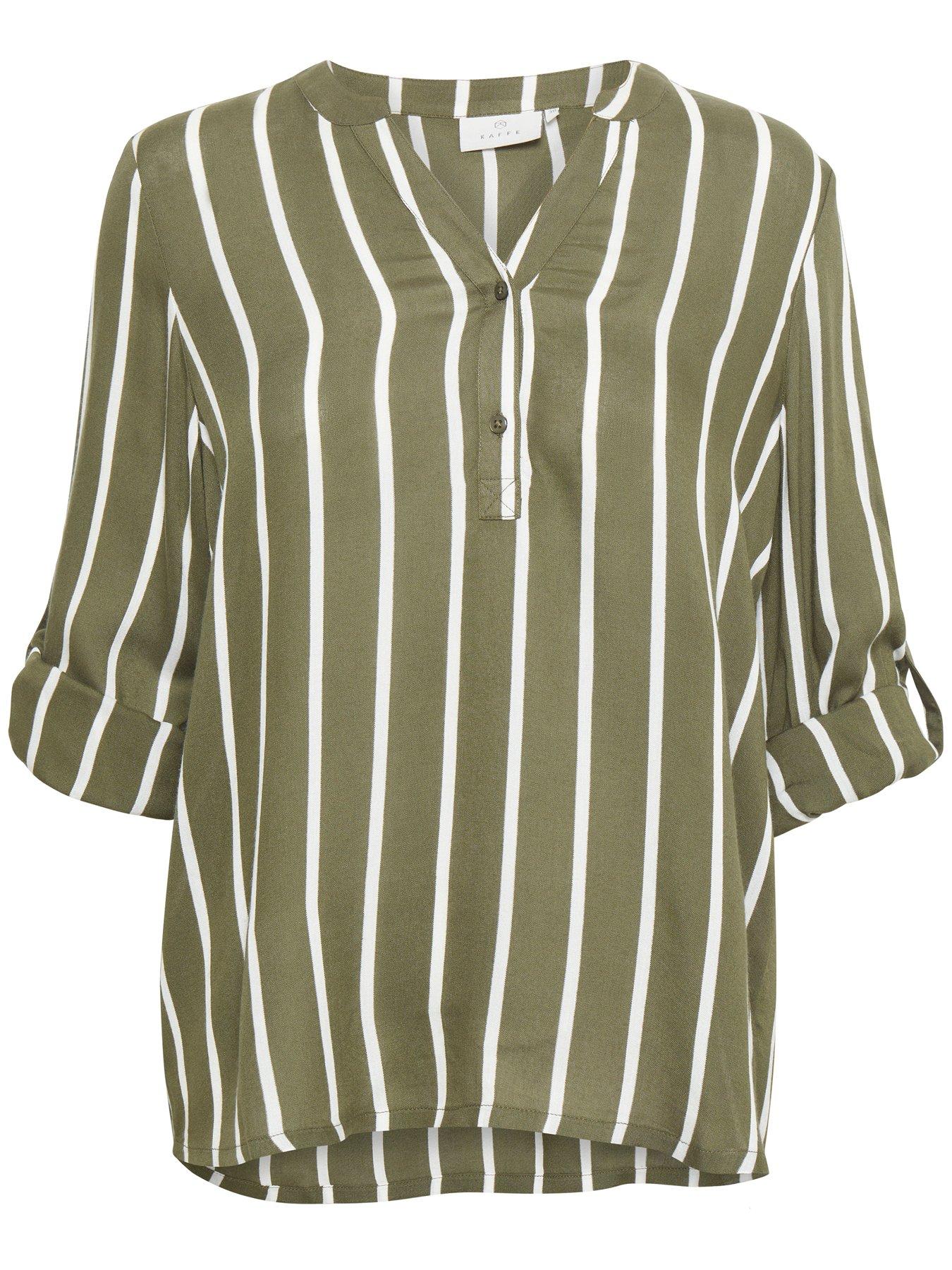 Image 5 of 6 of Kaffe Stridy Blouse - Green