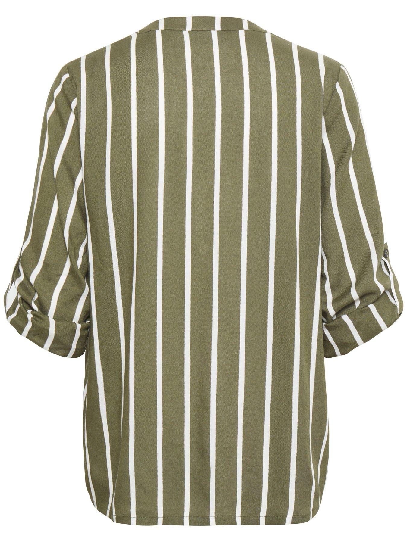 Image 6 of 6 of Kaffe Stridy Blouse - Green