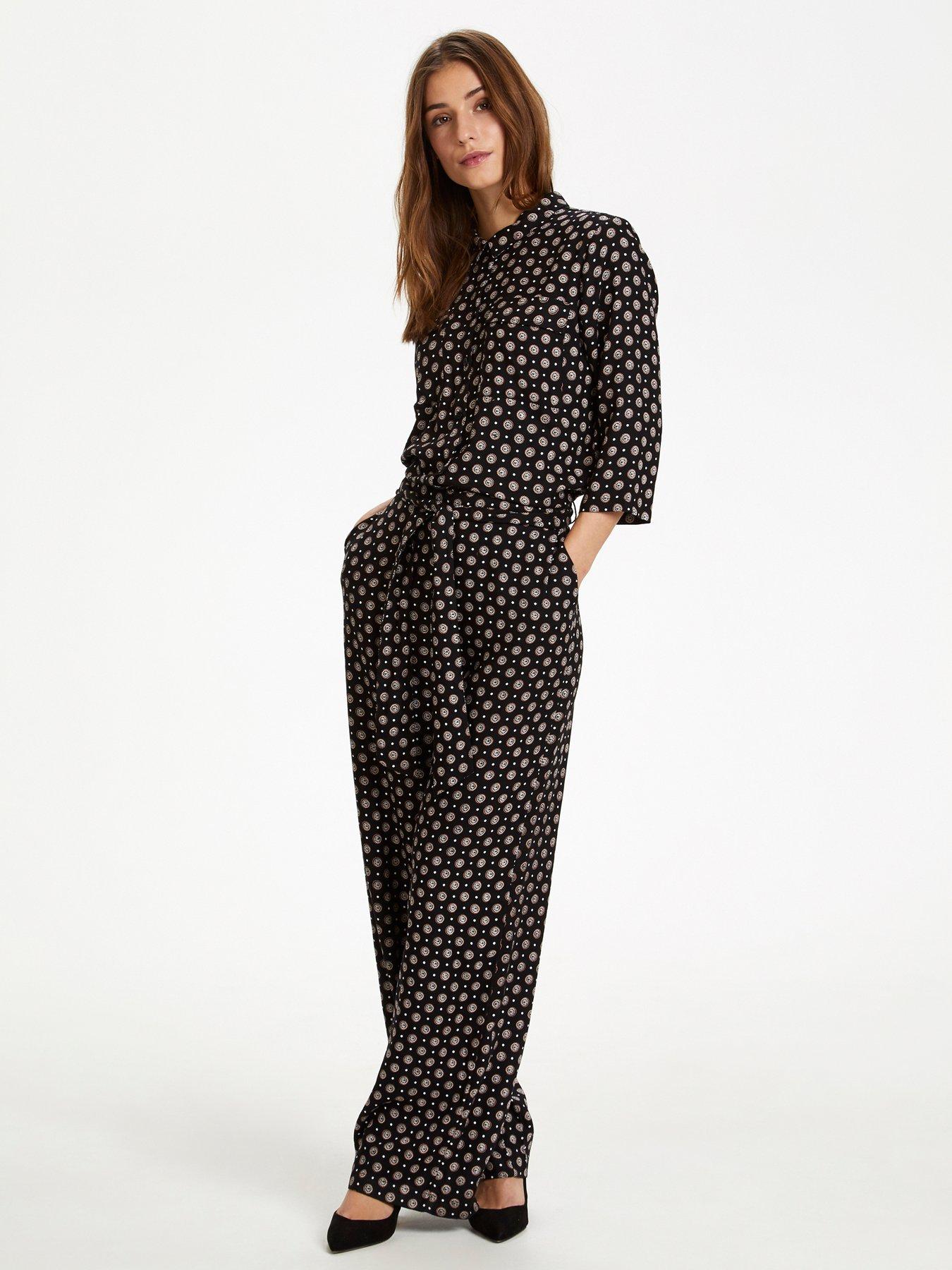 undefined Rutie Wide Leg Jumpsuit - Black