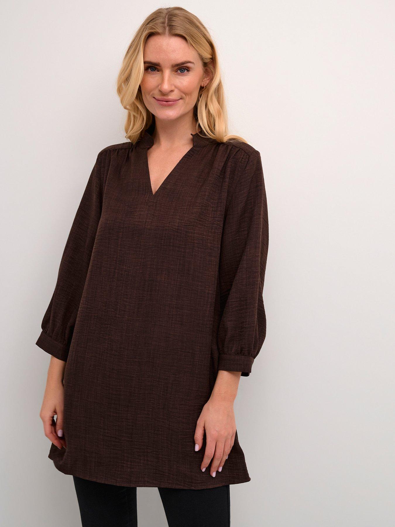 undefined Ellen Tunic - Brown