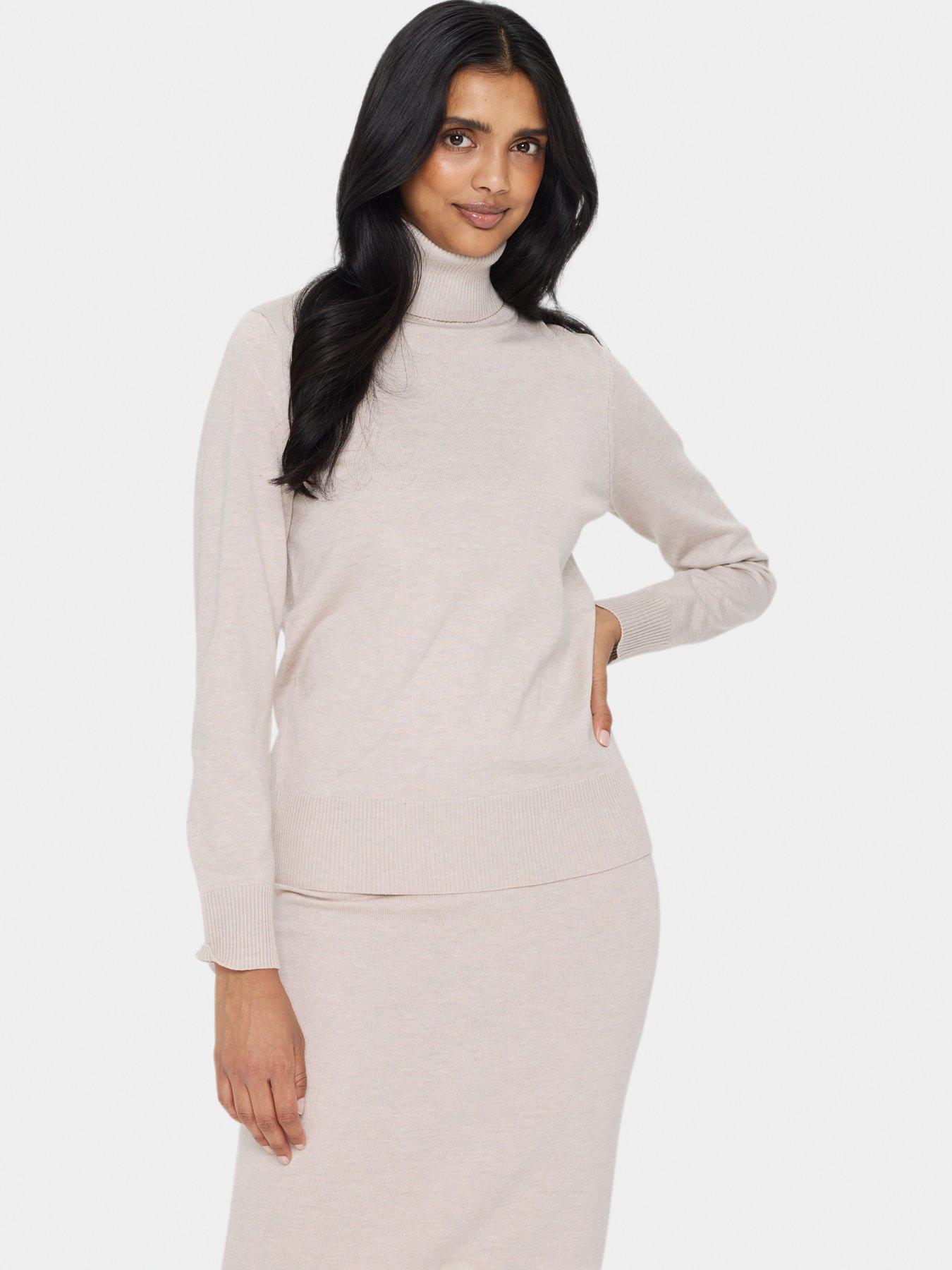 undefined Mila Long Sleeve Jumper - Beige