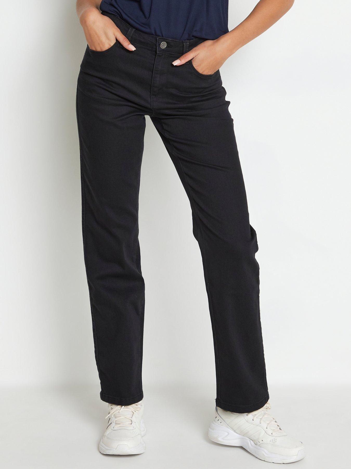 undefined Vicky Straight Jeans - Black