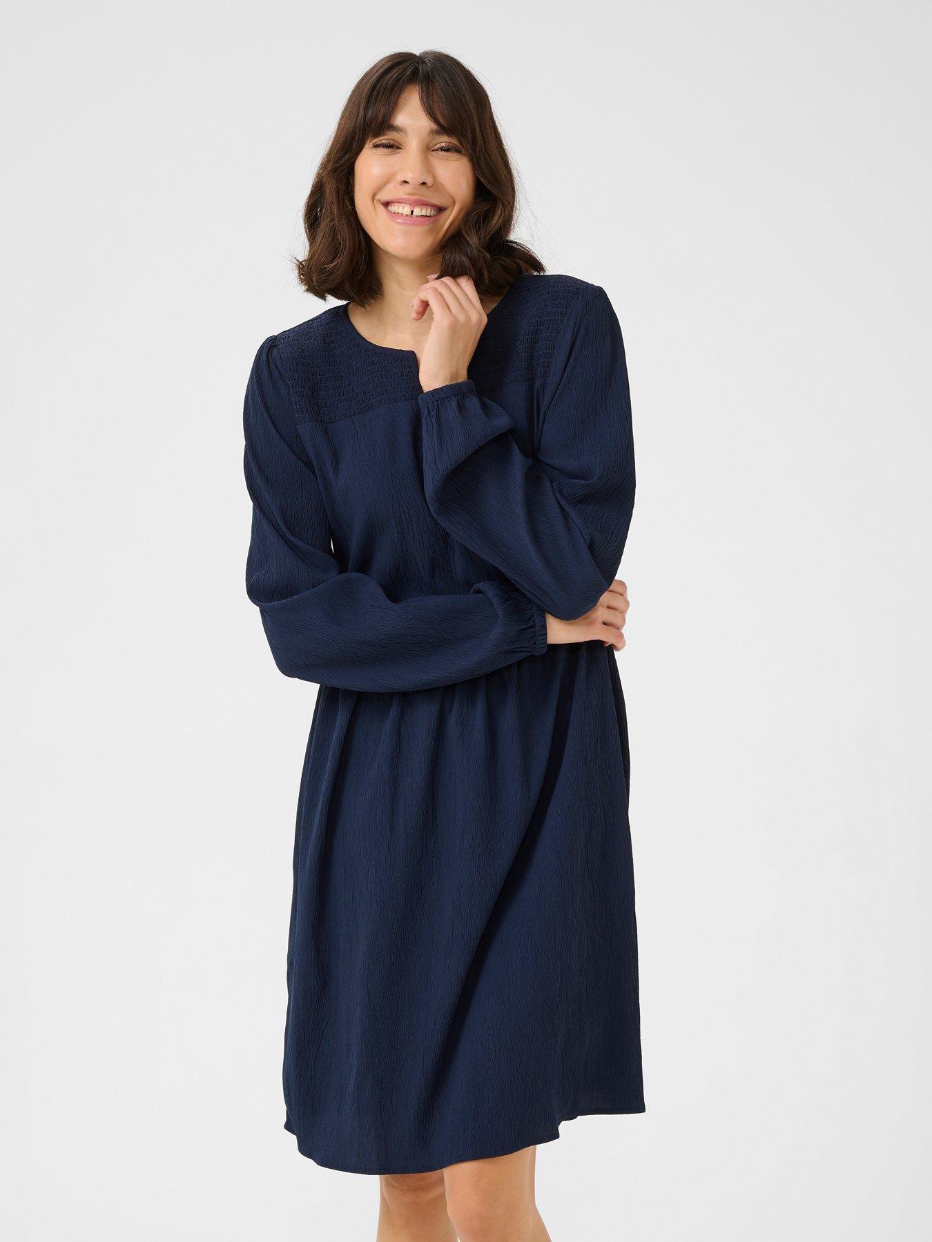 undefined Linda Dress - Navy