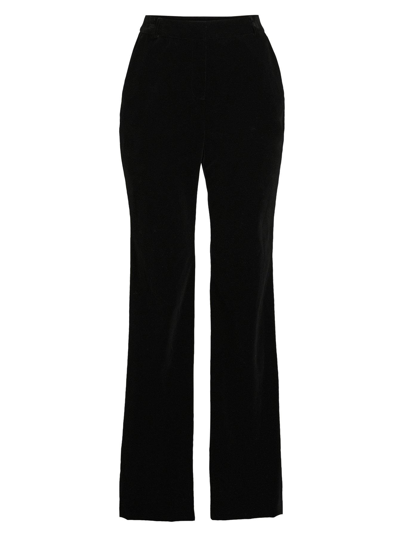 Image 7 of 7 of The Very Collection Velvet Kickflare - Black