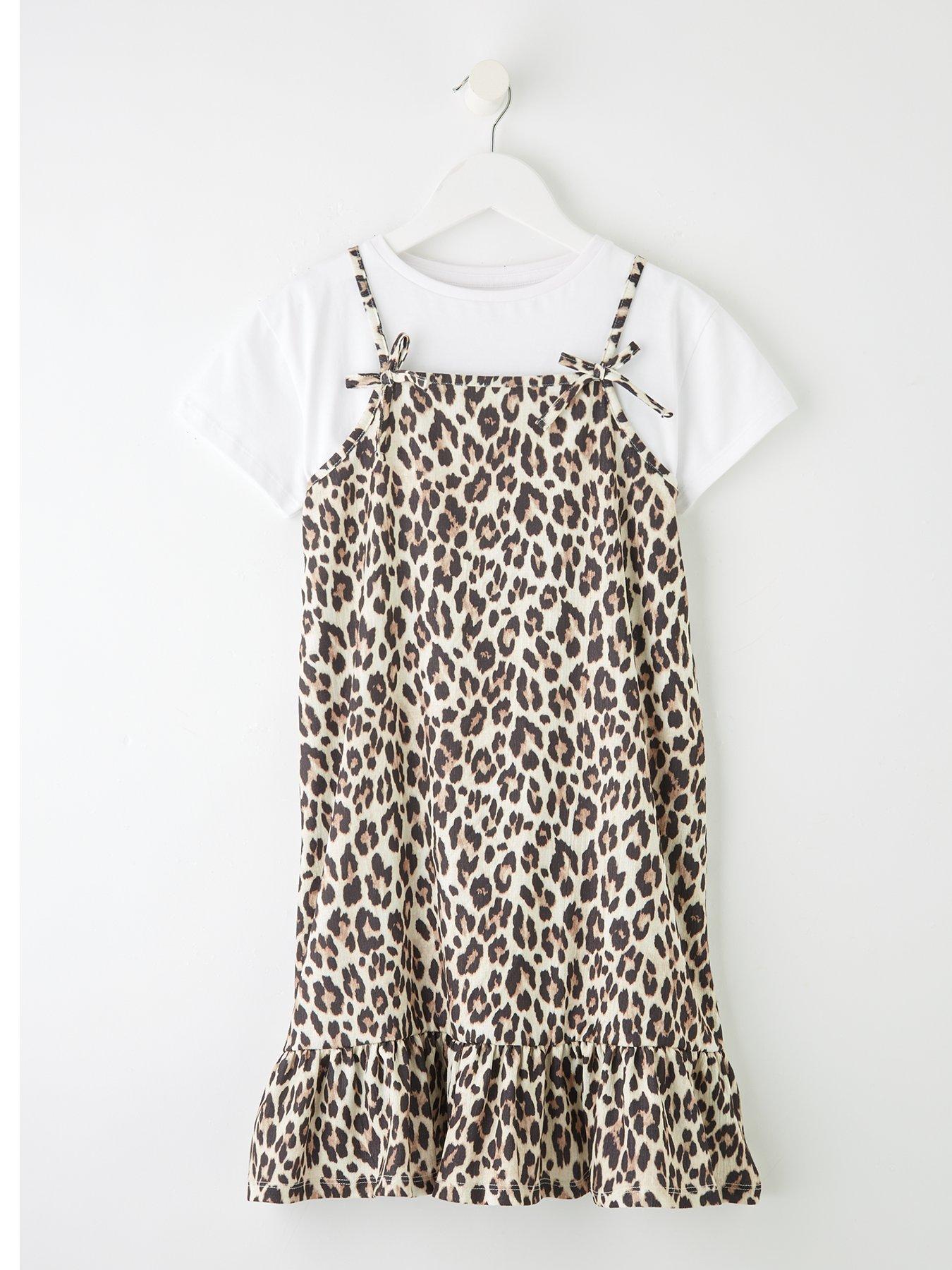undefined Girls 2 In 1 Cami Dress With Long Sleeve Top - Multi