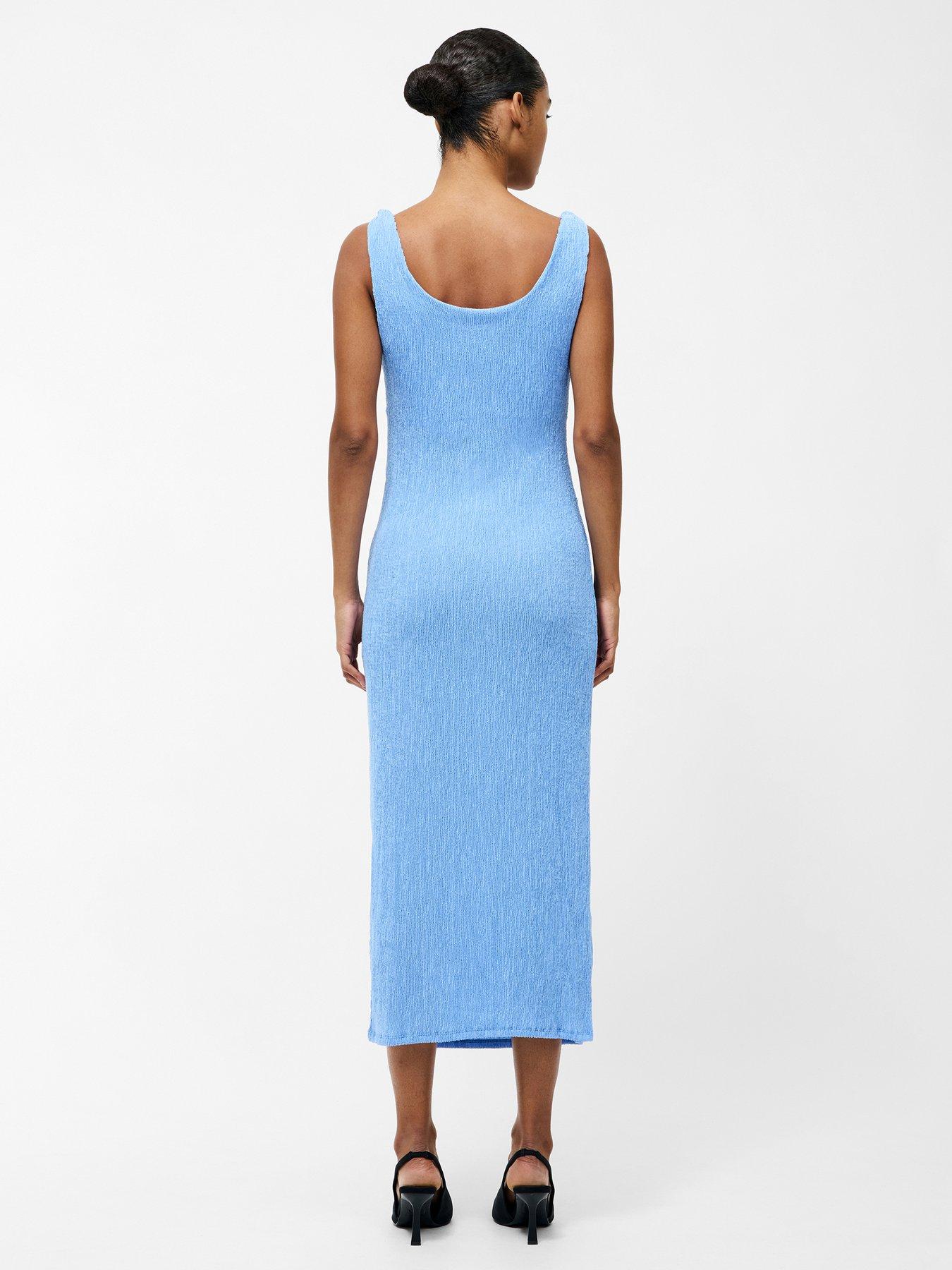 Image 2 of 6 of French Connection Crinkle Knot Strap Ruched Midi Dress