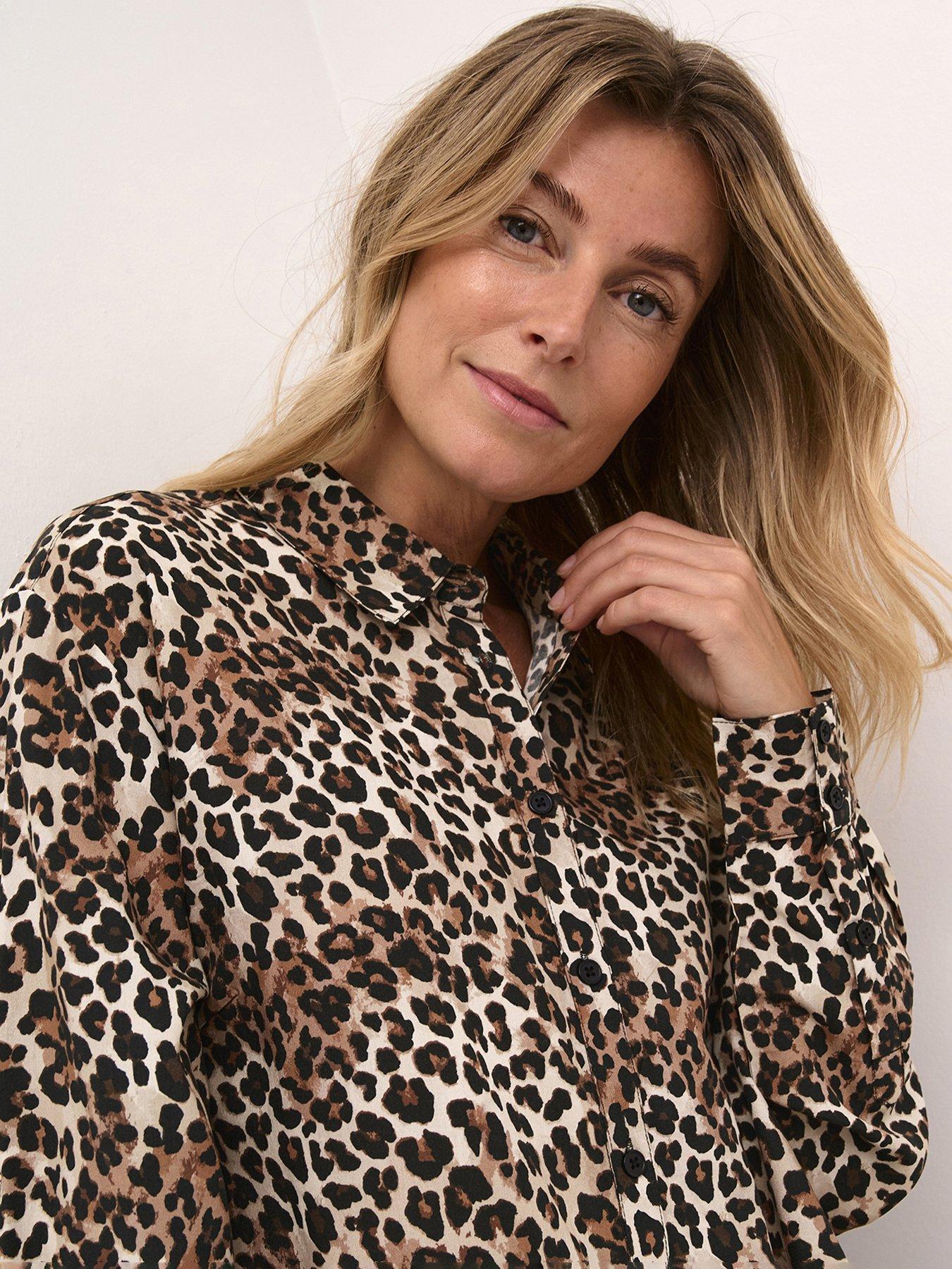 Image 4 of 6 of Cream Tiah Shirt Dress - Multi