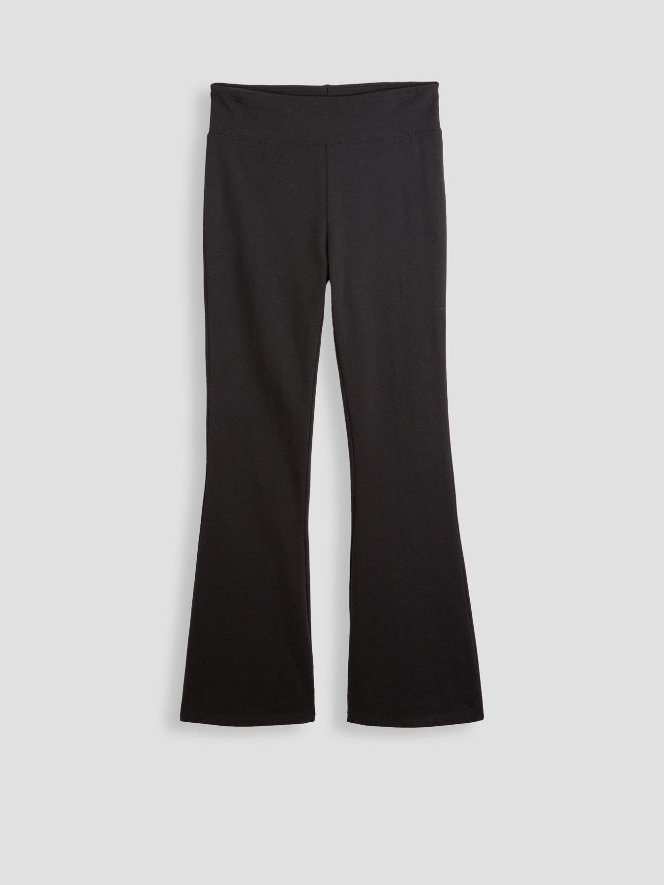 Image 7 of 7 of The Very Collection Girls Flare Cotton Basic Leggings - Black