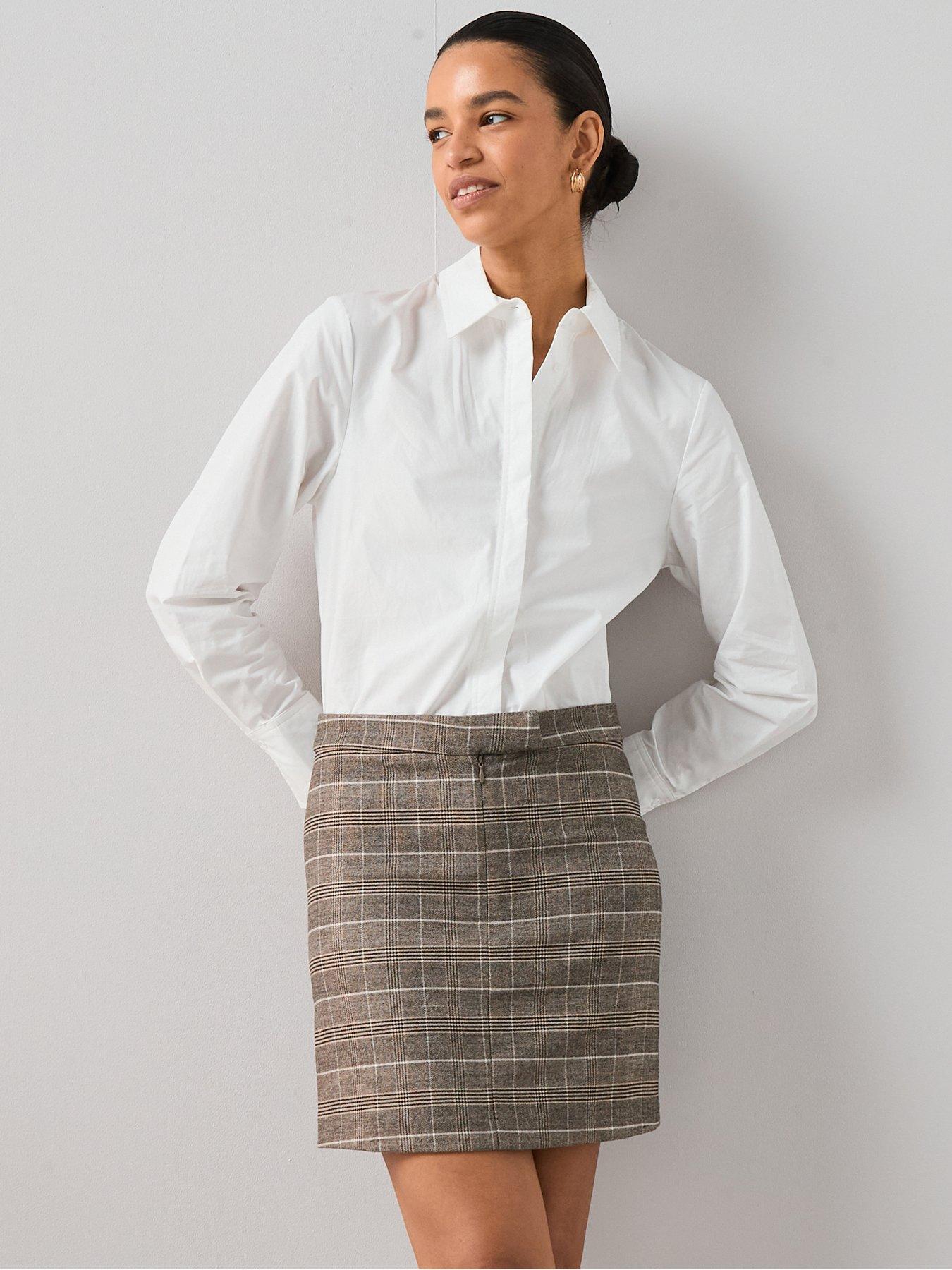 The Very Collection Check Mini 2In1 Shirt Dress - Print