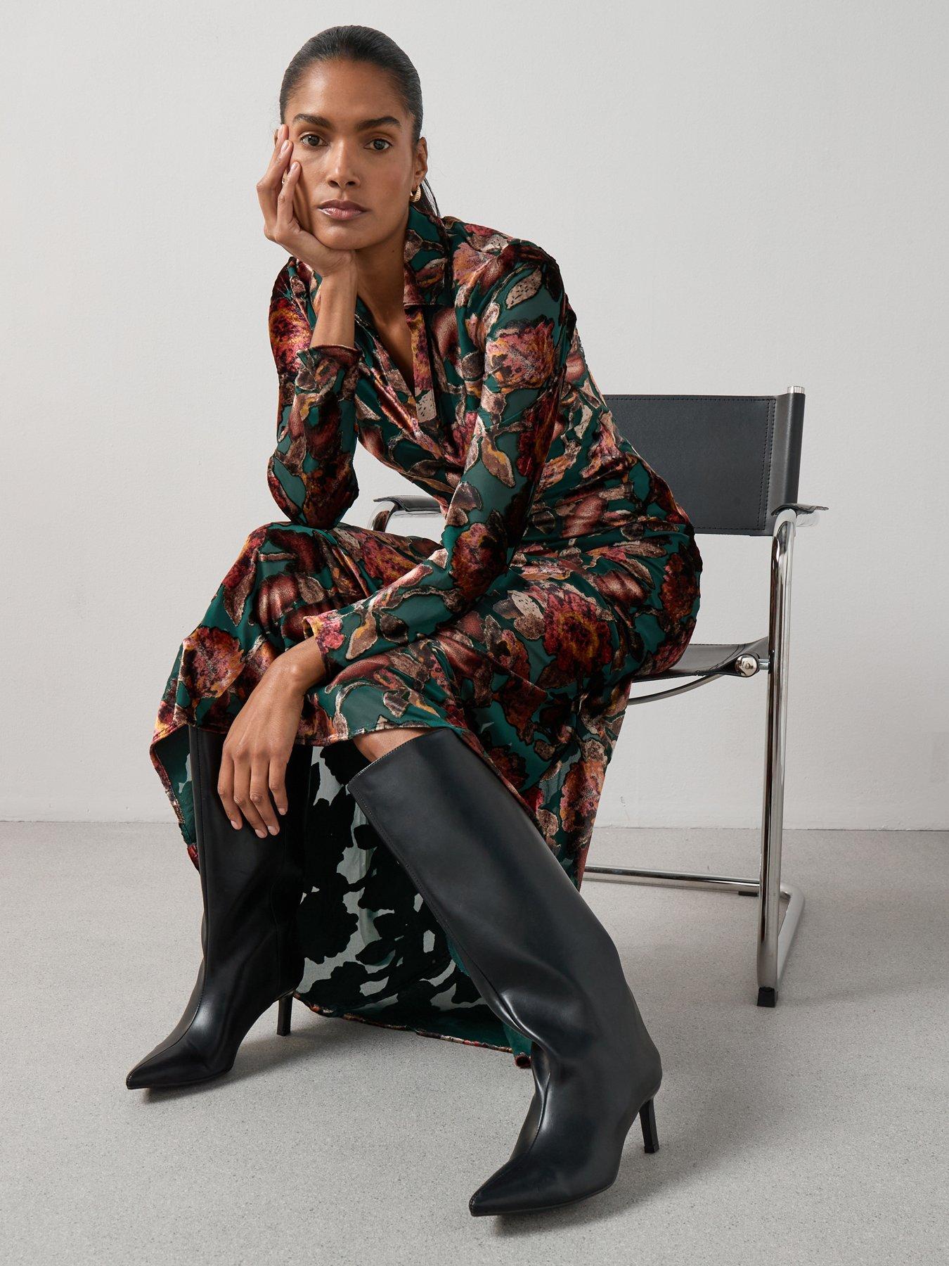 Image 5 of 7 of The Very Collection Floral Burn Out Maxi Dress