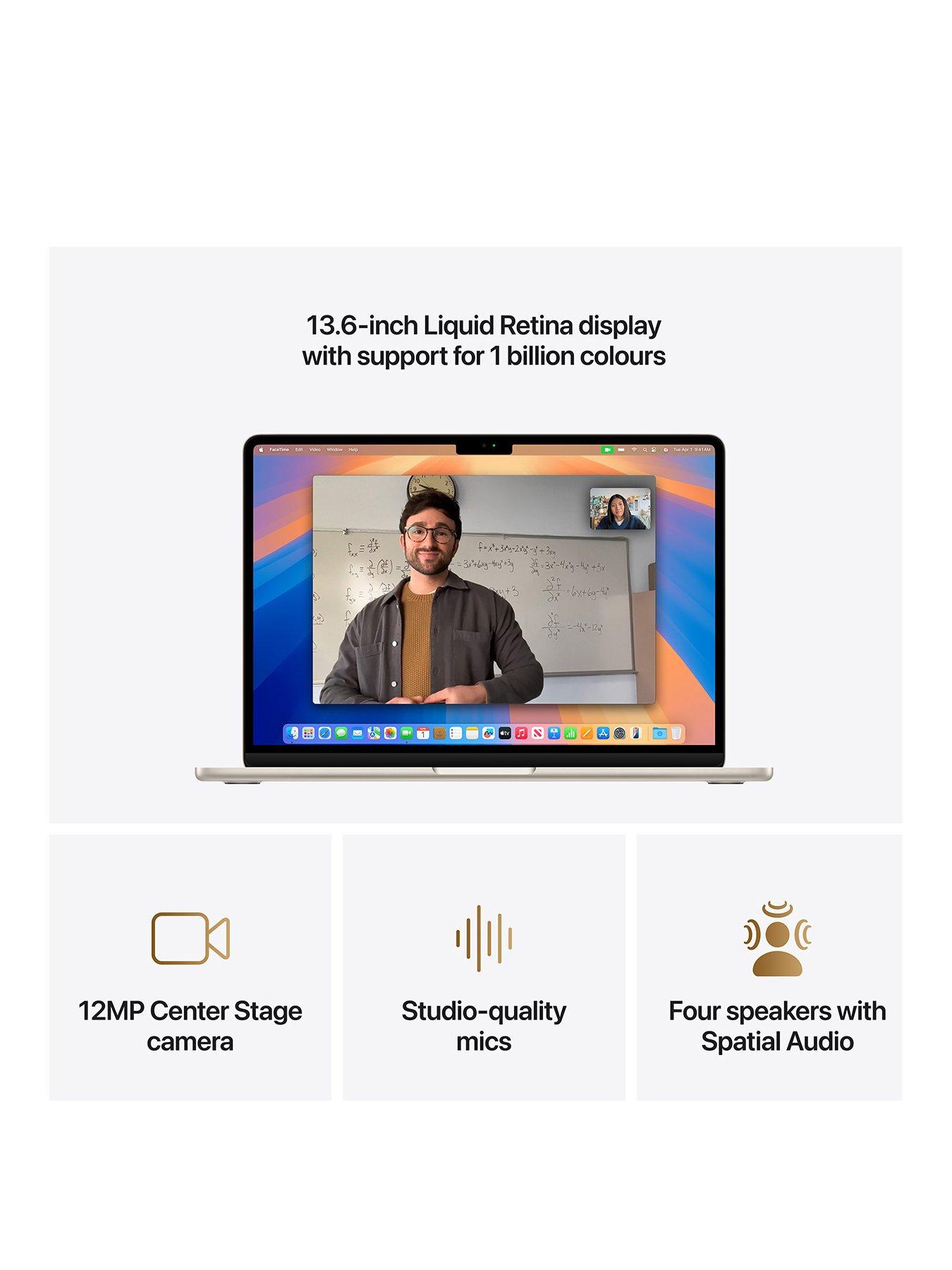 Image 3 of 8 of Apple MacBook Air (M4, 2025) 13 inch with 10-core CPU and 8-core GPU, 16GB Unified Memory, 256GB SSD - Starlight