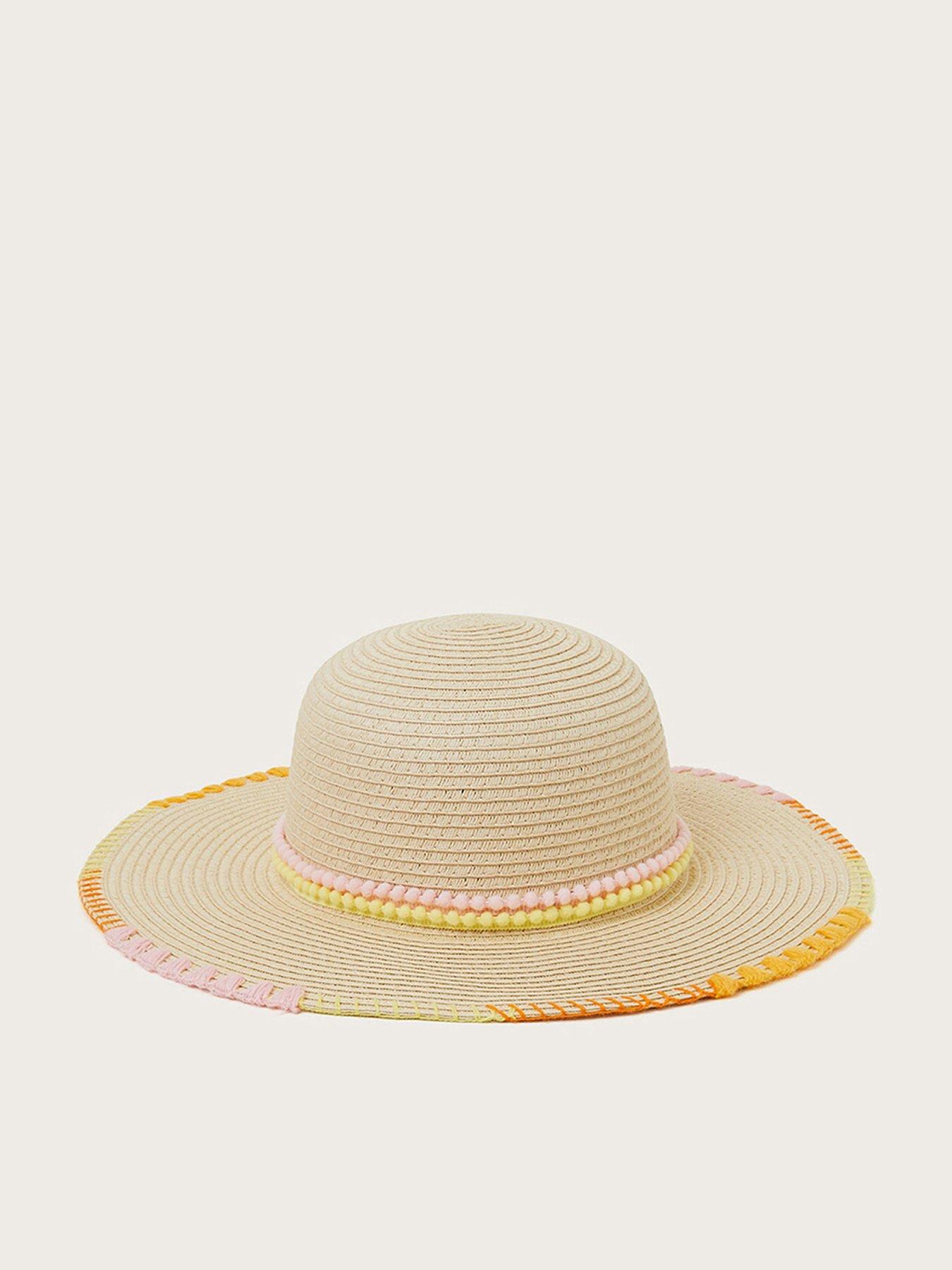 undefined Girls Sunset Stitch Floppy Hat - Multi