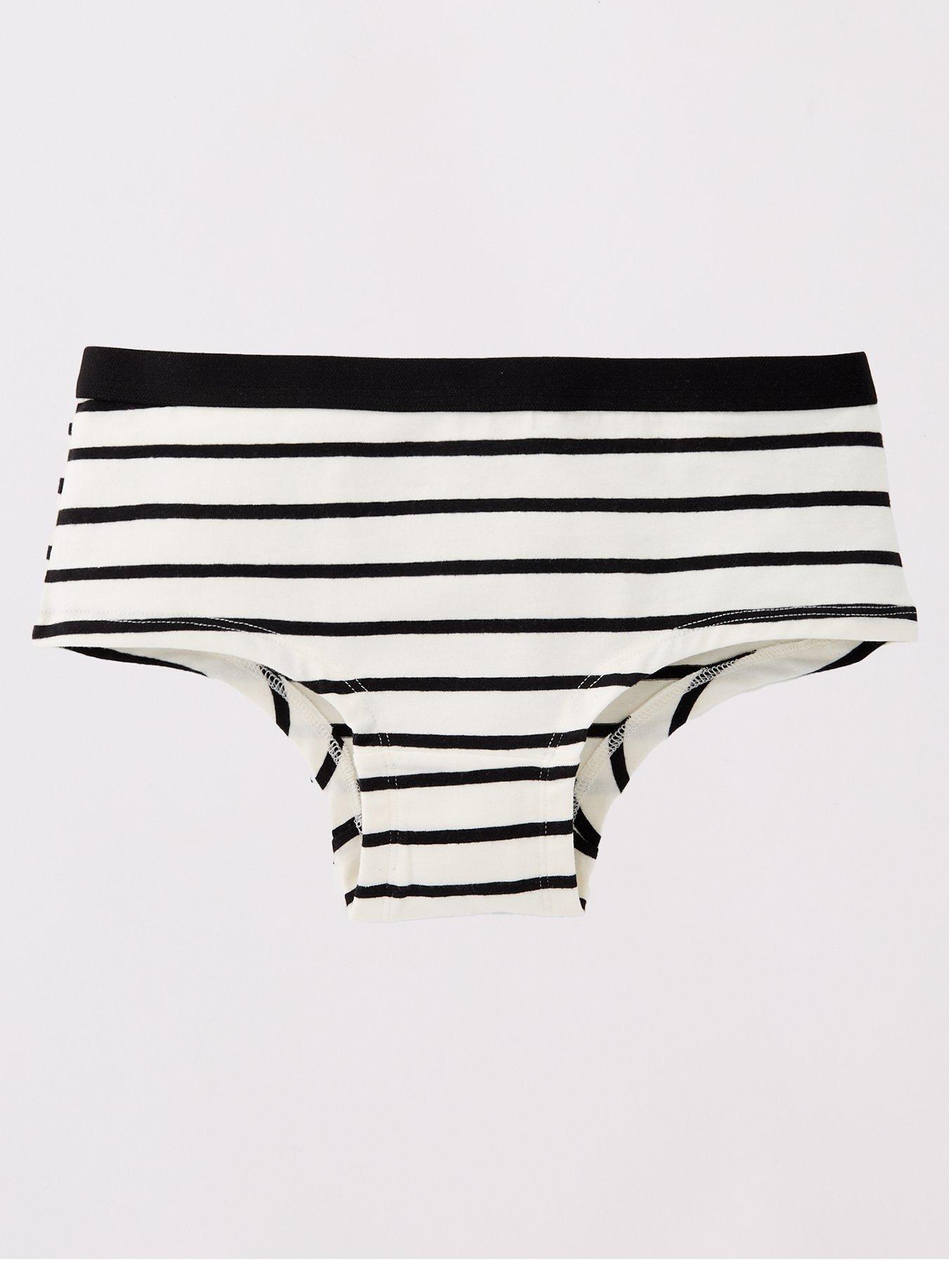 Image 2 of 5 of The Very Collection Girls 7 Pack Mono Print Briefs - Multi