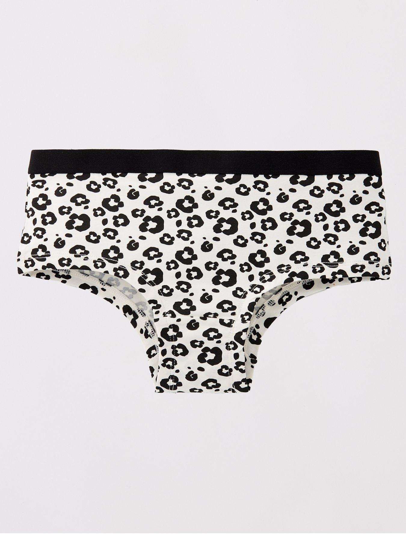Image 3 of 5 of The Very Collection Girls 7 Pack Mono Print Briefs - Multi