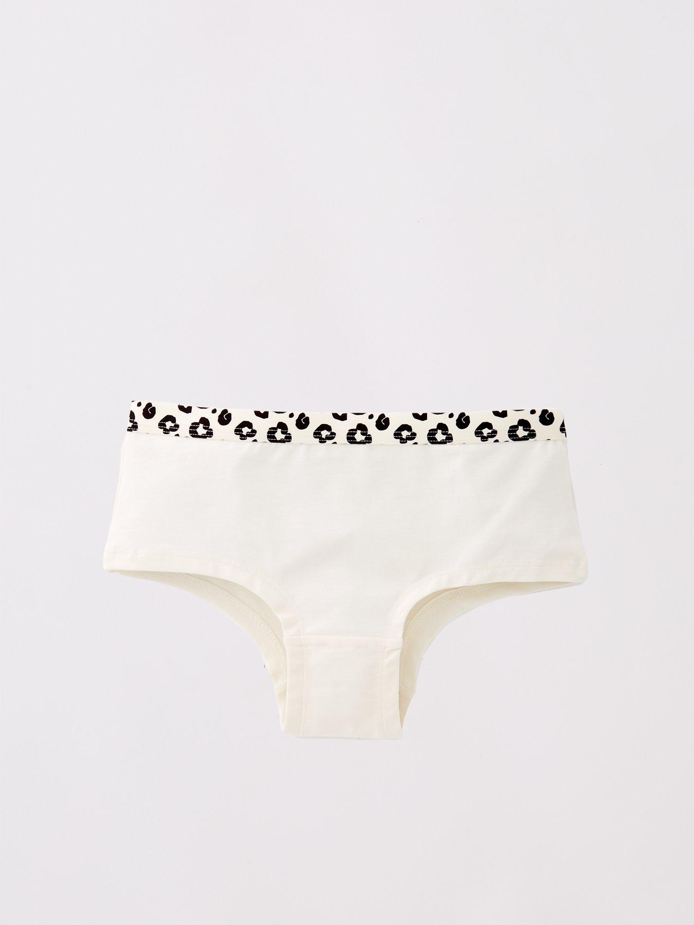 Image 4 of 5 of The Very Collection Girls 7 Pack Mono Print Briefs - Multi
